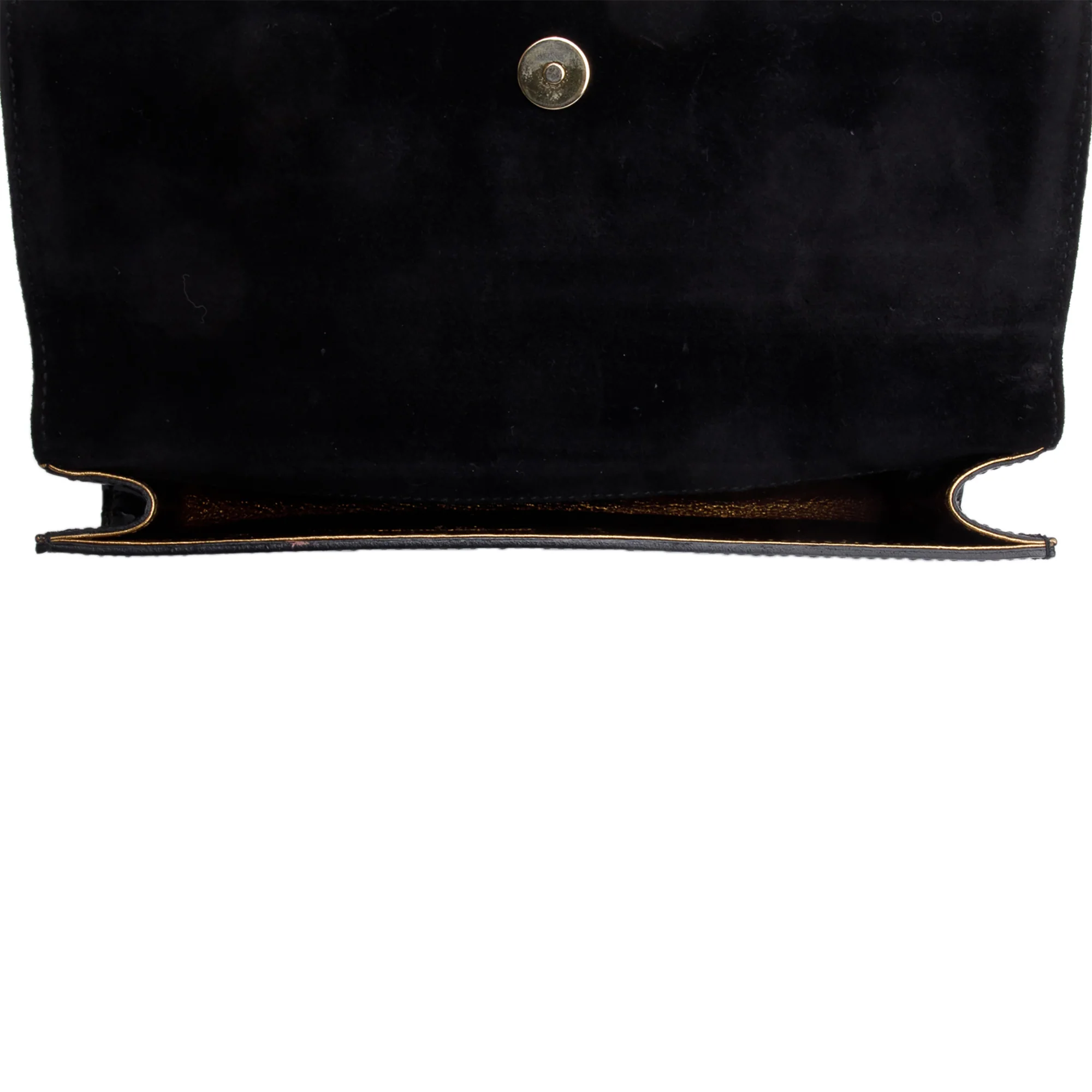 Gucci Black Patent Leather Romy Clutch - Image 5