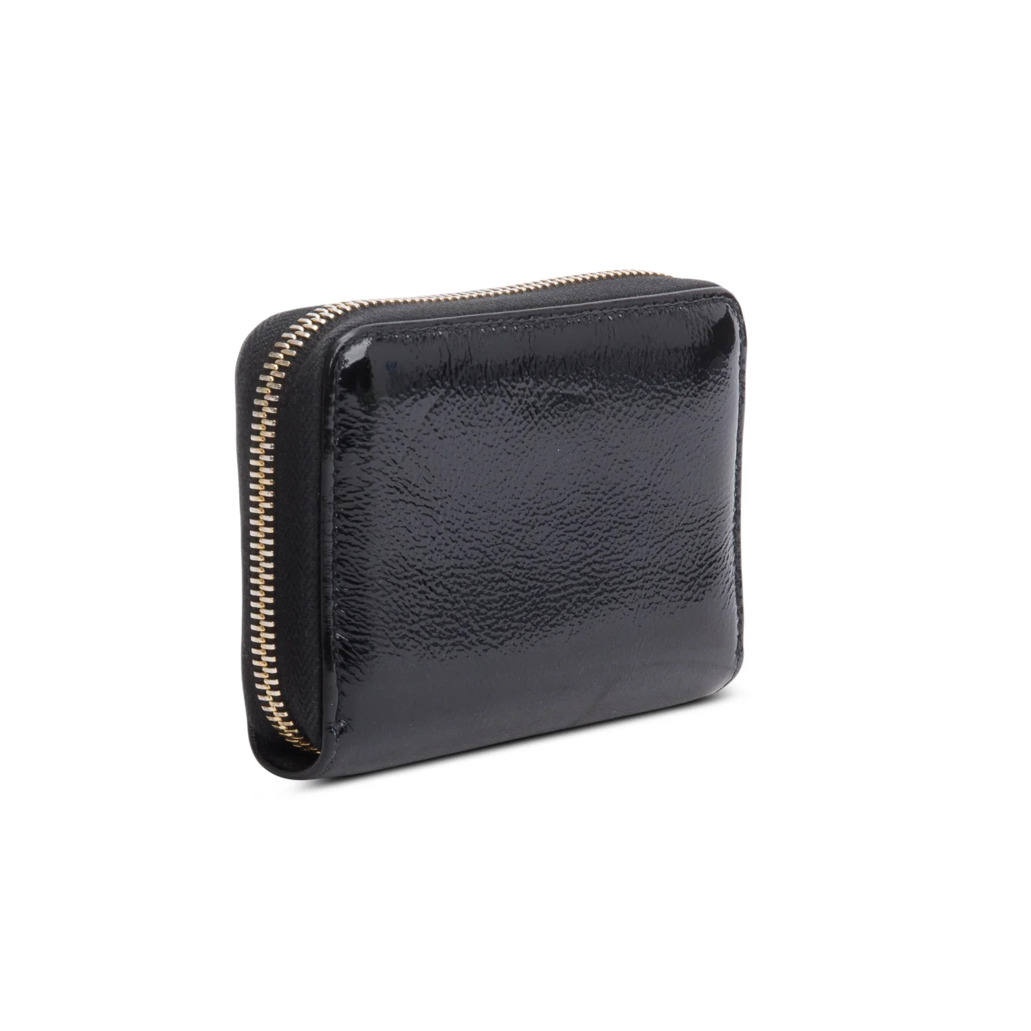 Gucci Black Patent Leather Soho Zip Around Wallet - Image 4