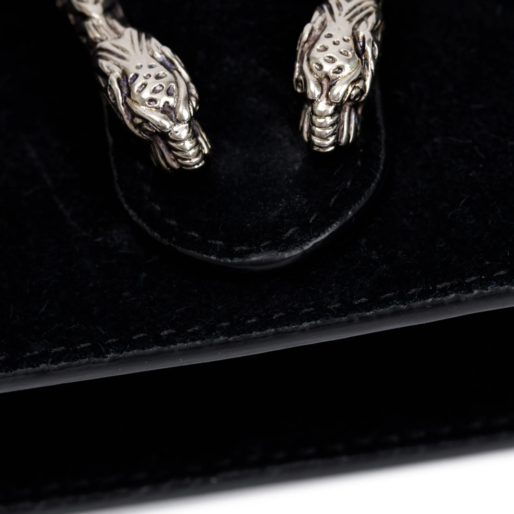 Gucci Black Suede Dionysus Super Mini Bag - Image 7