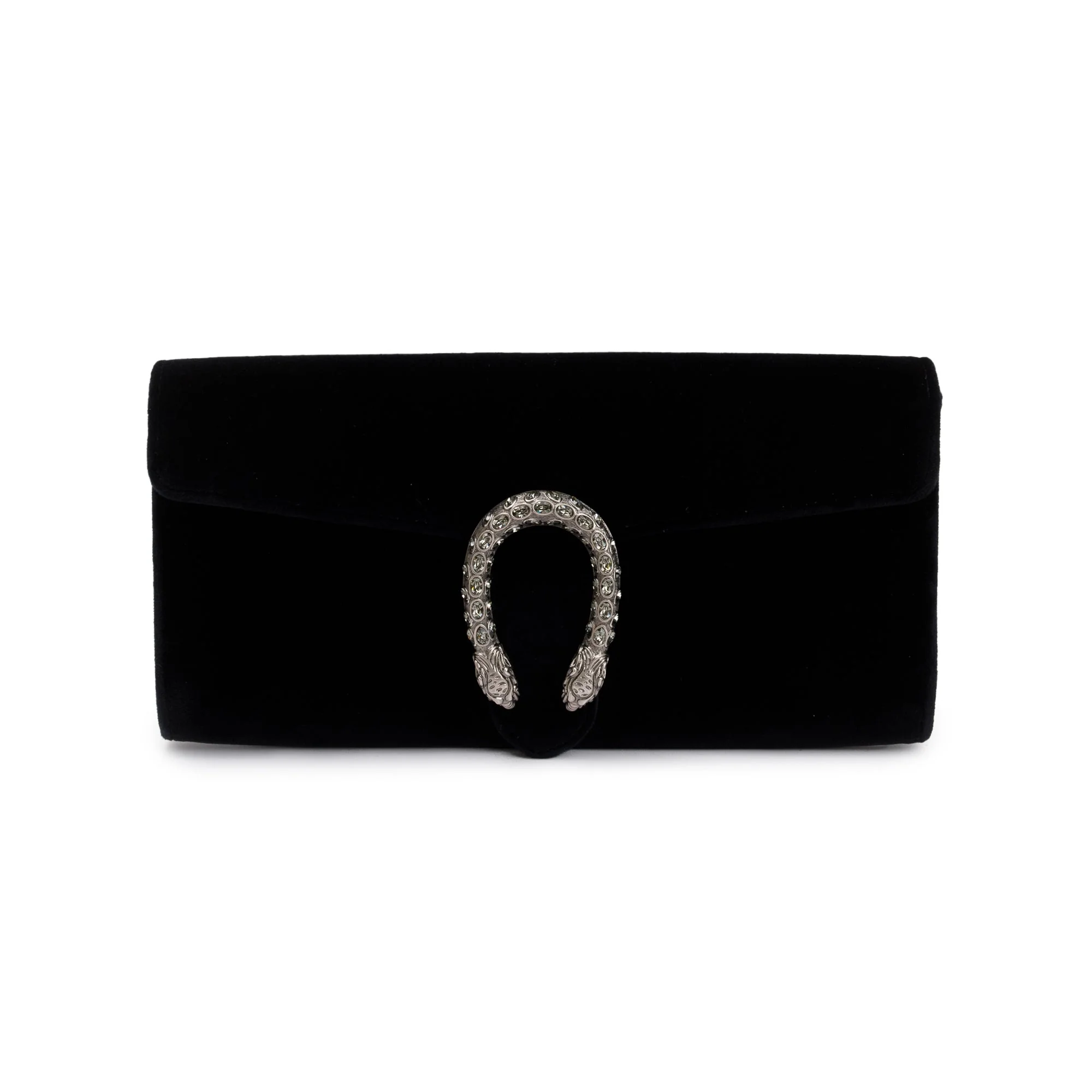 Gucci Black Velvet Dionysus Clutch