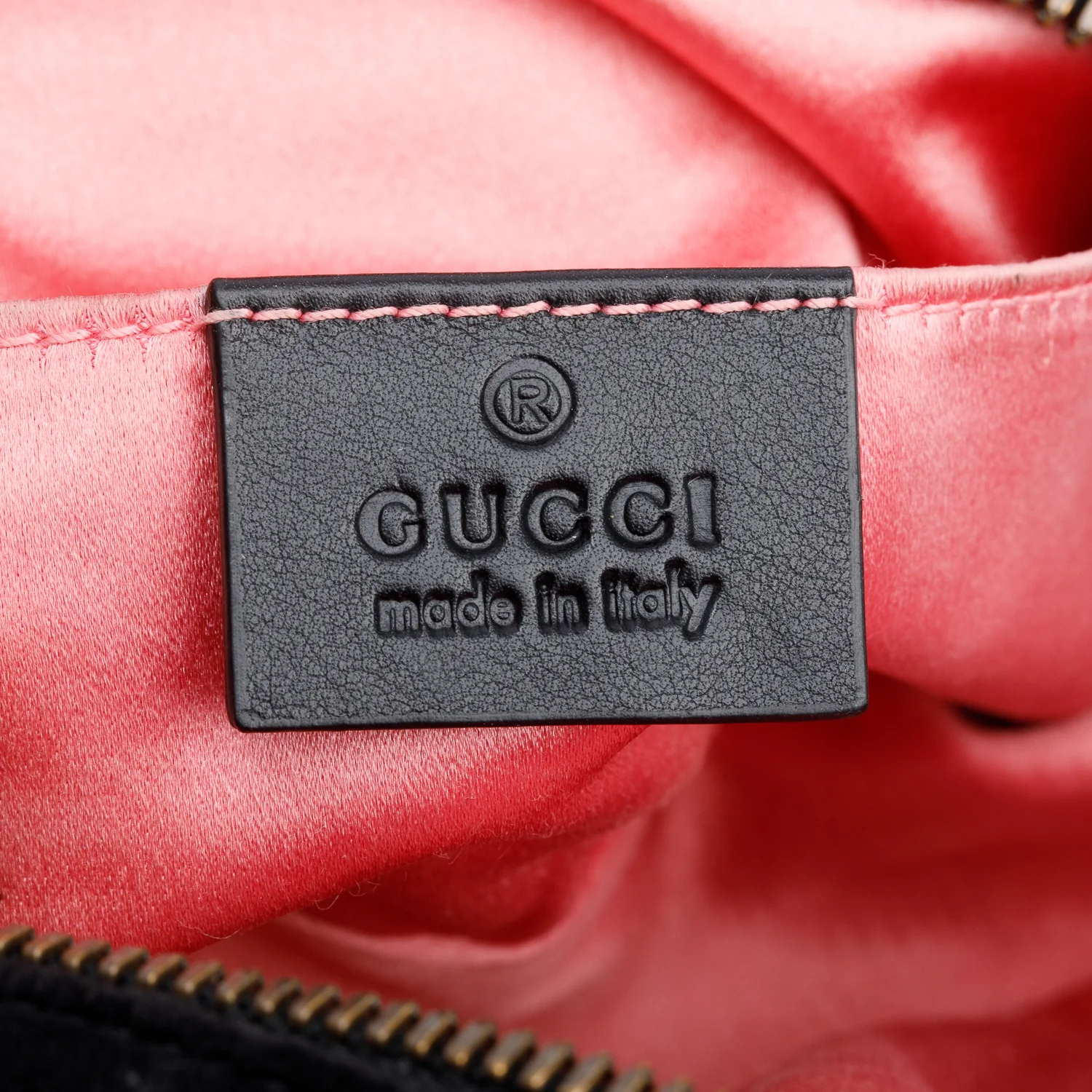 Gucci Black Velvet Matelasse GG Marmont Belt Bag, Size 85 35 - Image 8