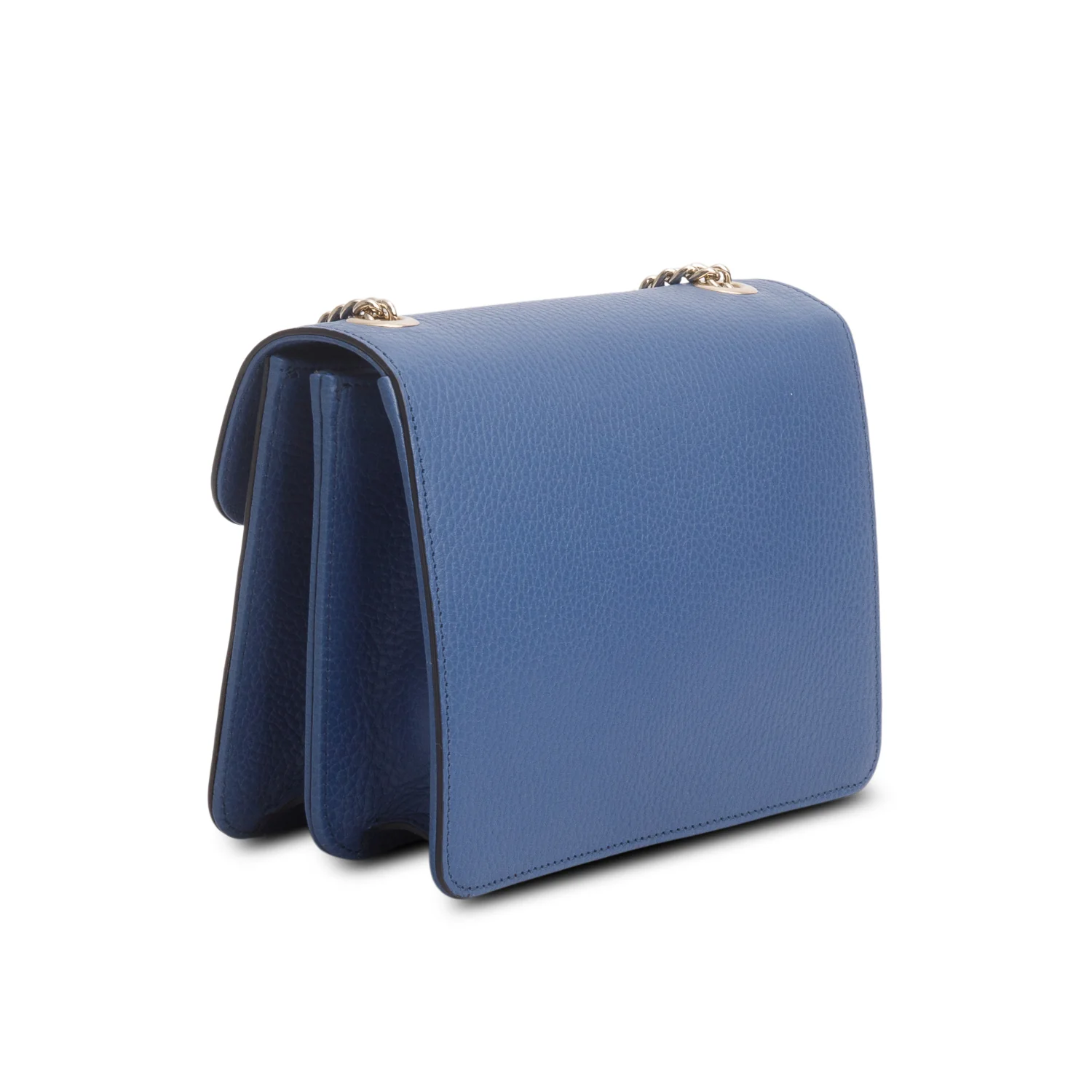 Gucci Blue Dollar Calfskin Small Interlocking G Shoulder Bag - Image 6