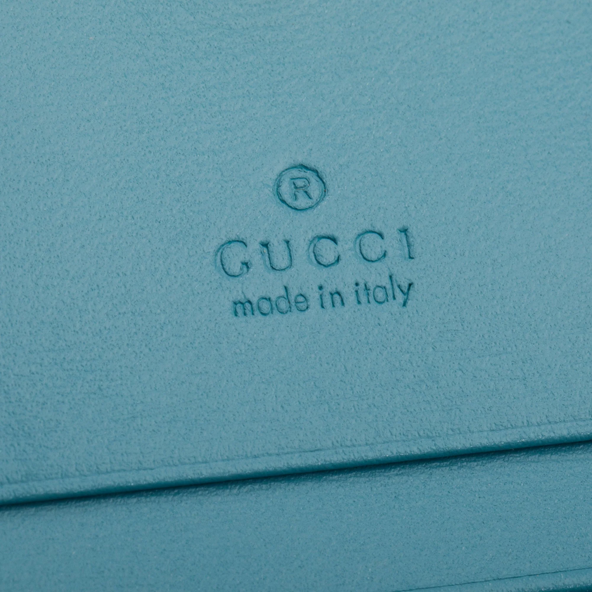 Gucci Blue Leather 1955 Horsebit Card Case Wallet - Image 6