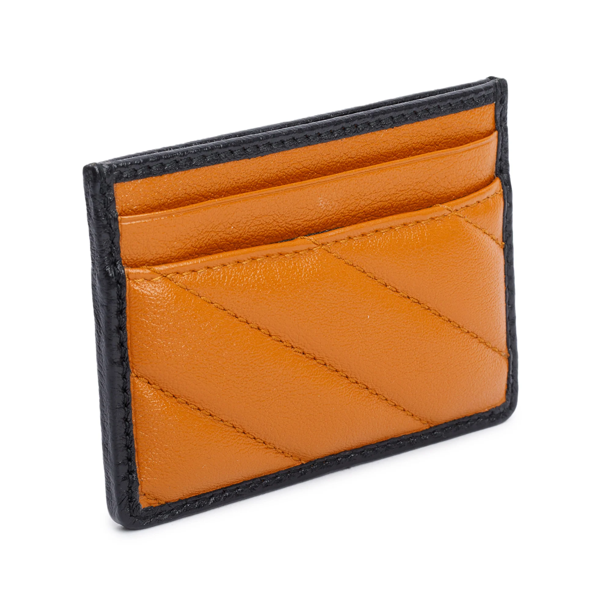 Gucci Brown Calfskin Leather Torchon GG Marmont Card Holder w/ Box - Image 5