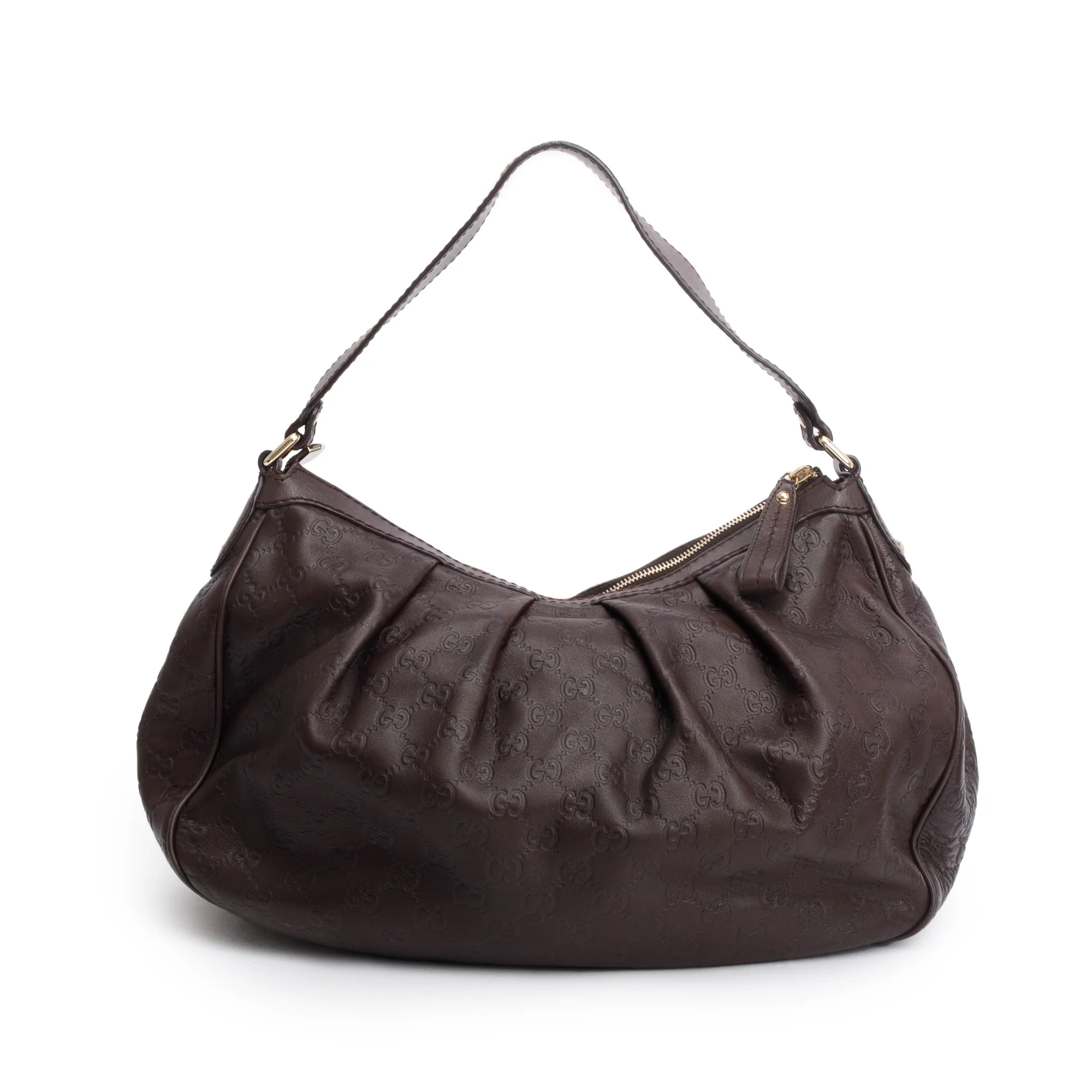Gucci Brown GG Signature Leather Medium Sukey Tote - Image 3