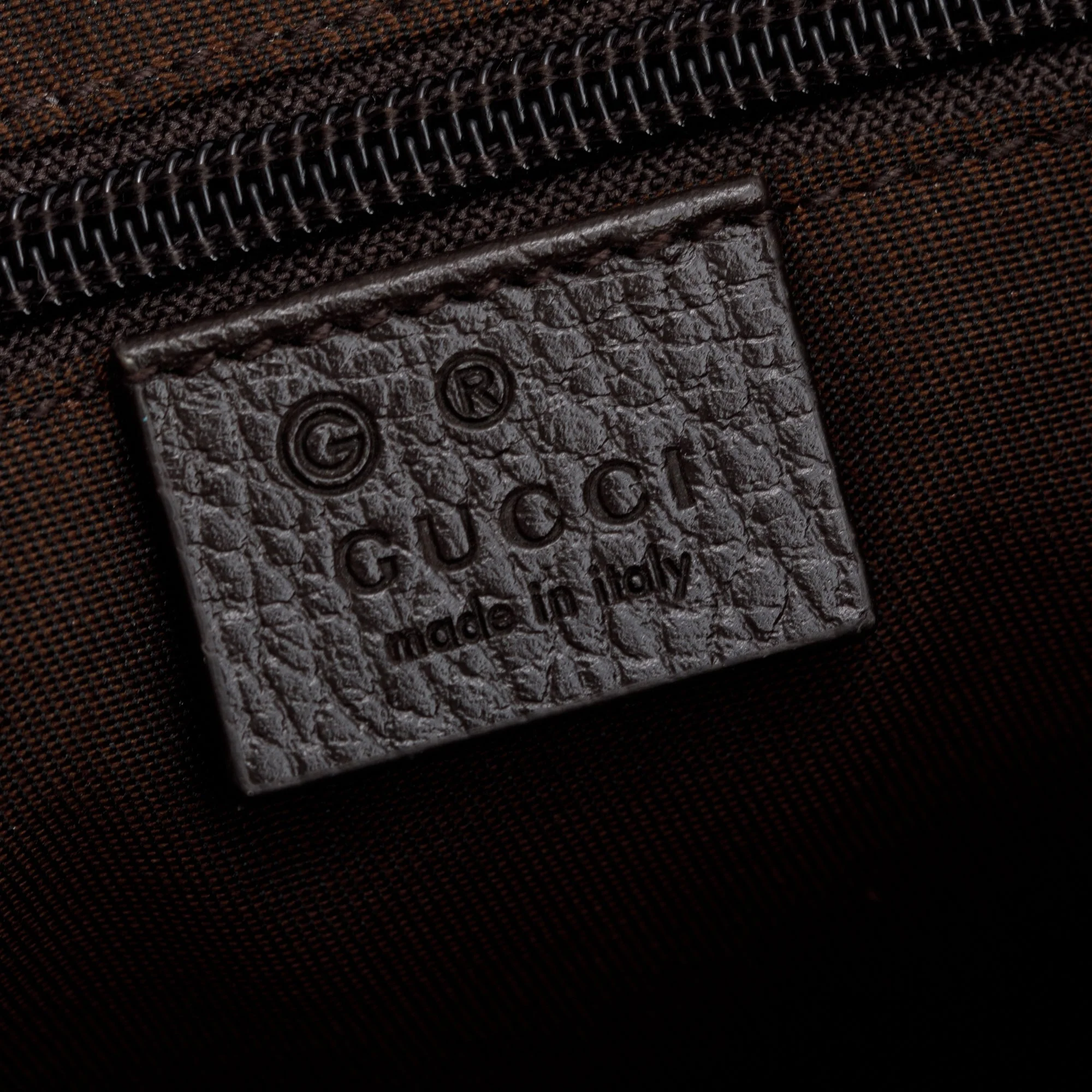 Gucci Brown Leather Trim GG Canvas Messenger Bag - Image 8