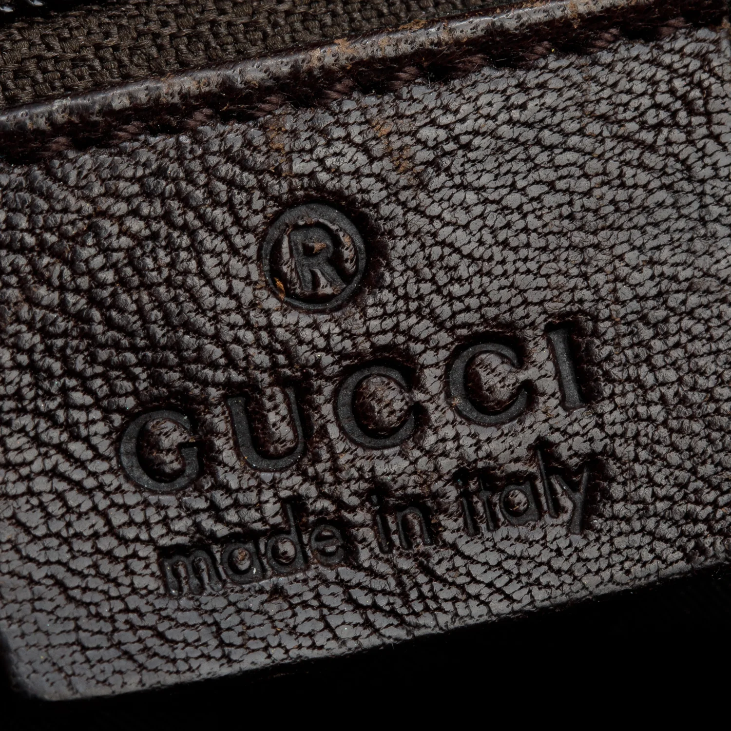 Gucci Brown Leather Trim GG Crystal Duchessa Hobo Bag - Image 8