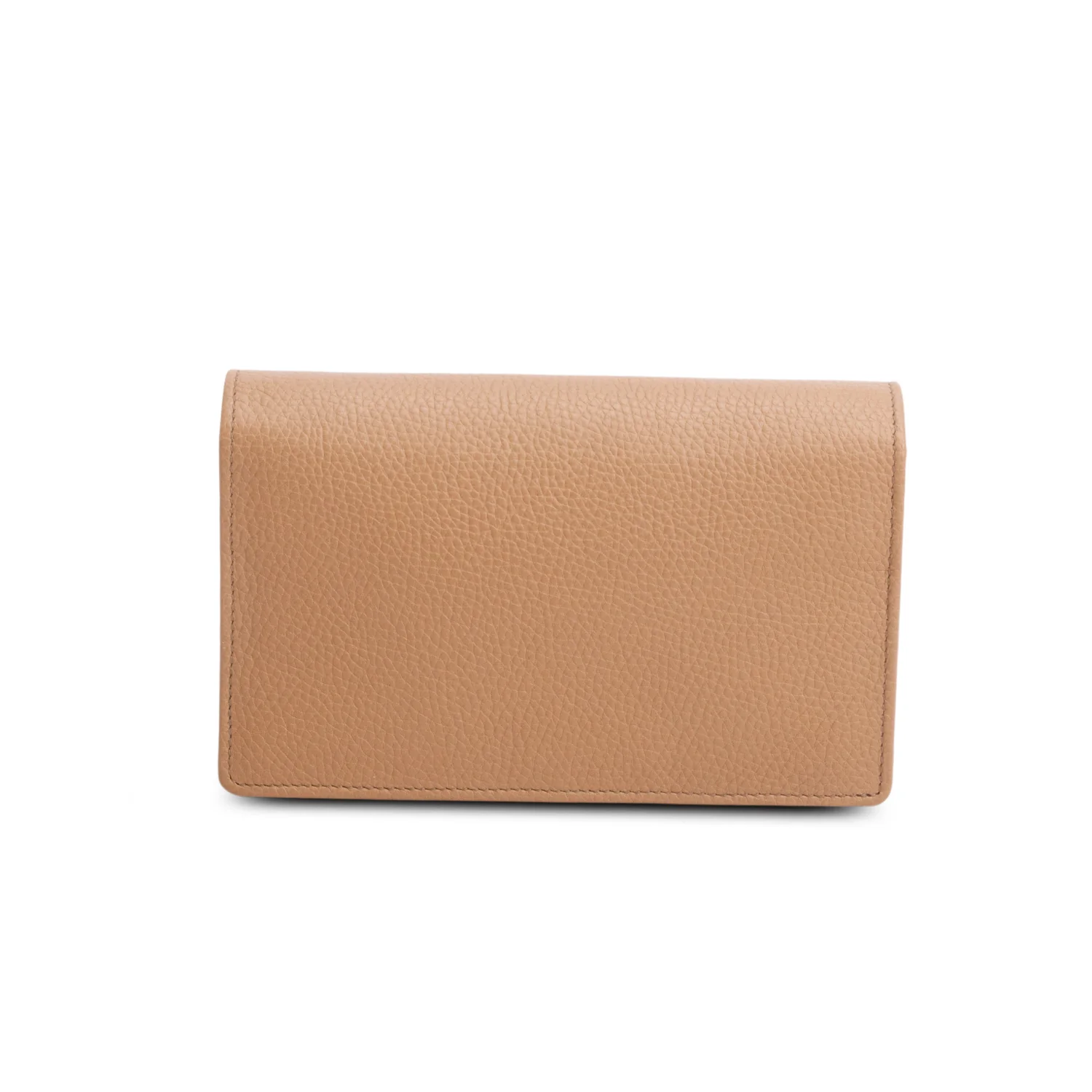Gucci Brown Pebbled Calfskin Soho Wallet on Chain - Image 5
