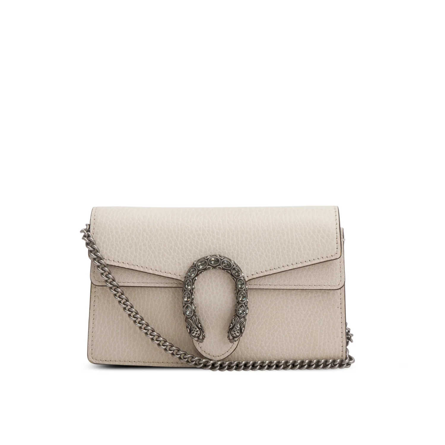 Gucci Cream Calfskin Leather Super Mini Dionysus Bag