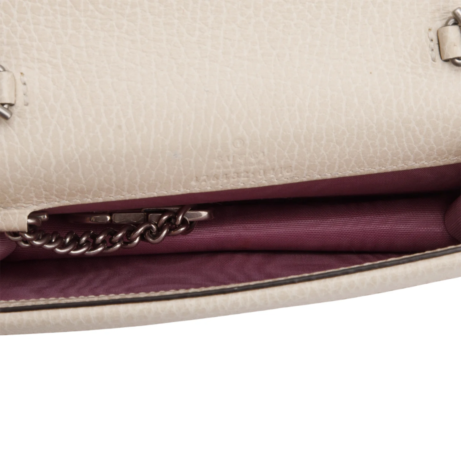 Gucci Cream Calfskin Leather Super Mini Dionysus Bag - Image 8