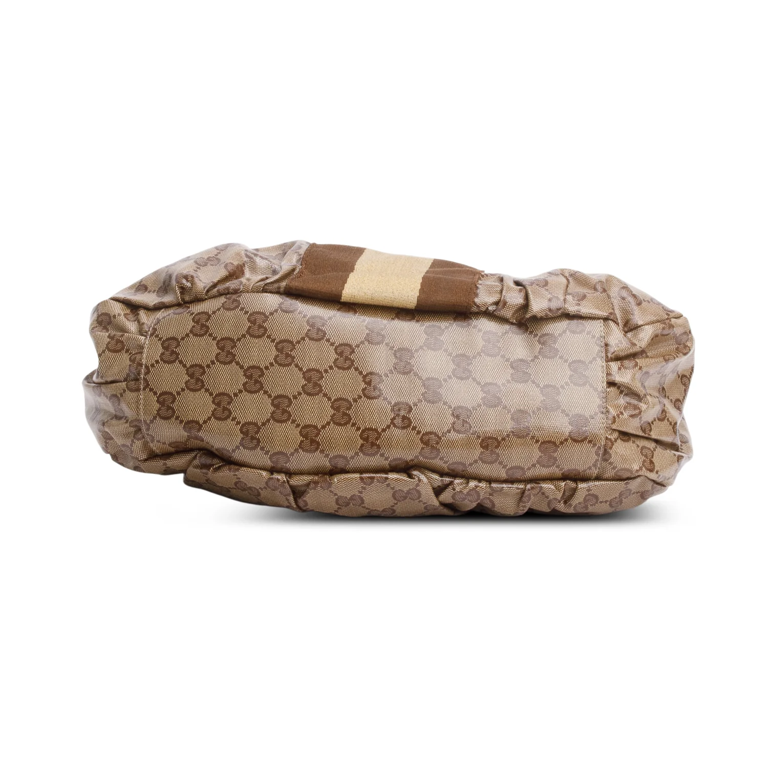 Gucci Crystal GG Coated Canvas Horsebit Hobo - Image 6