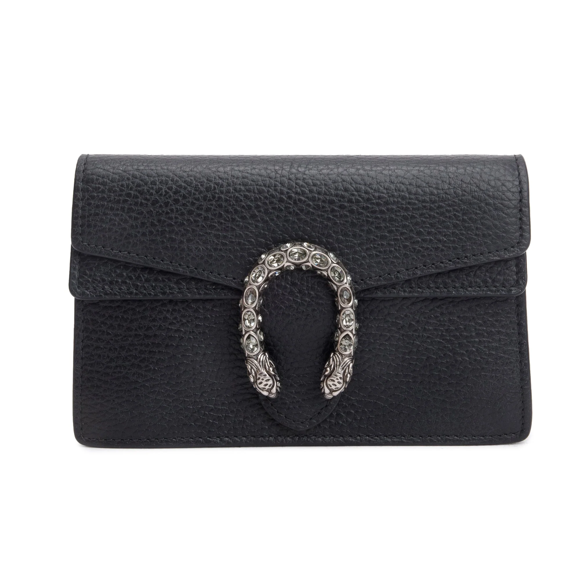 Gucci Dionysus Black Leather Super Mini Bag - Image 3