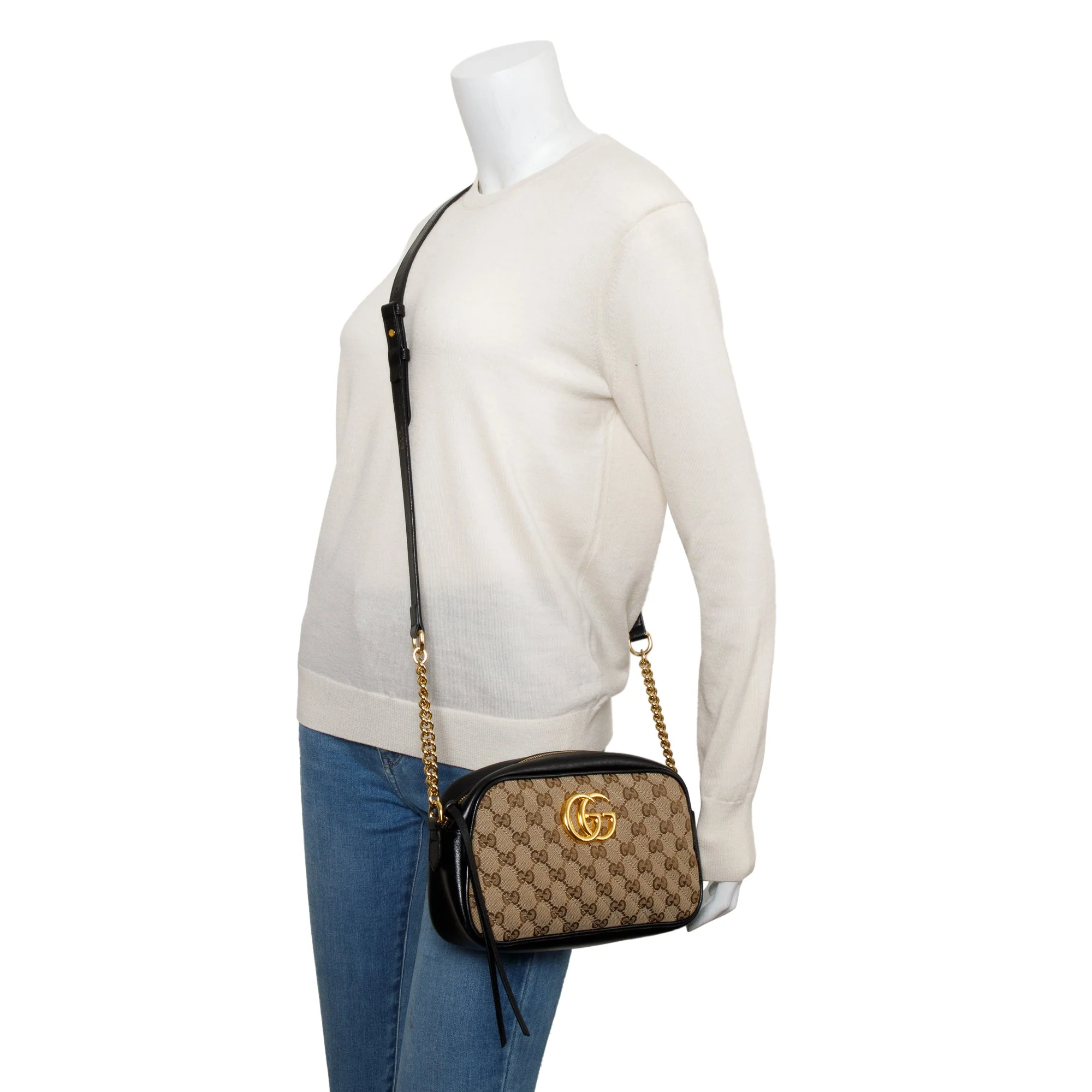 Gucci GG Canvas Marmont Matelasse Small Shoulder Bag w/ Box - Image 2