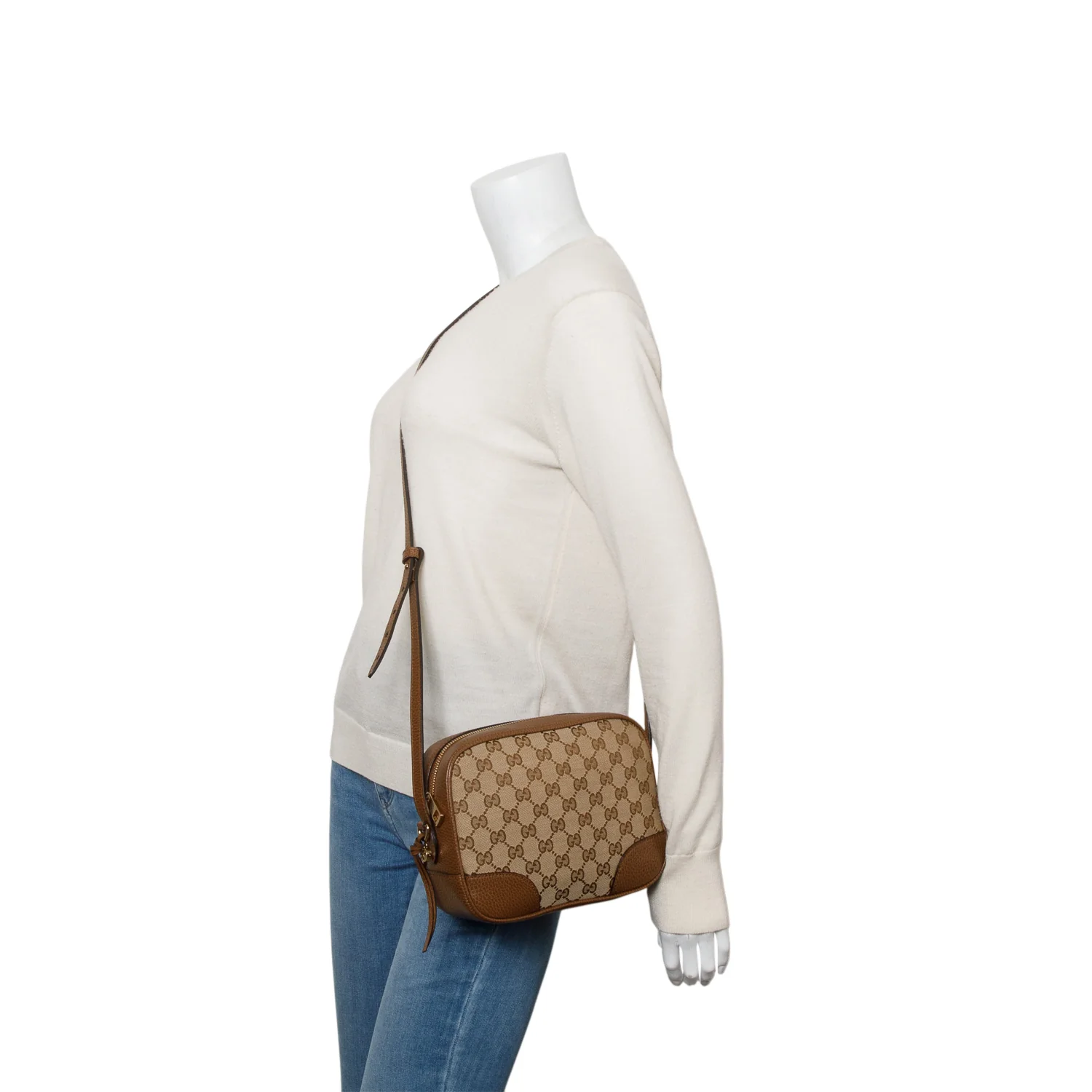 Gucci GG Canvas Mini Bree Crossbody Bag - Image 2