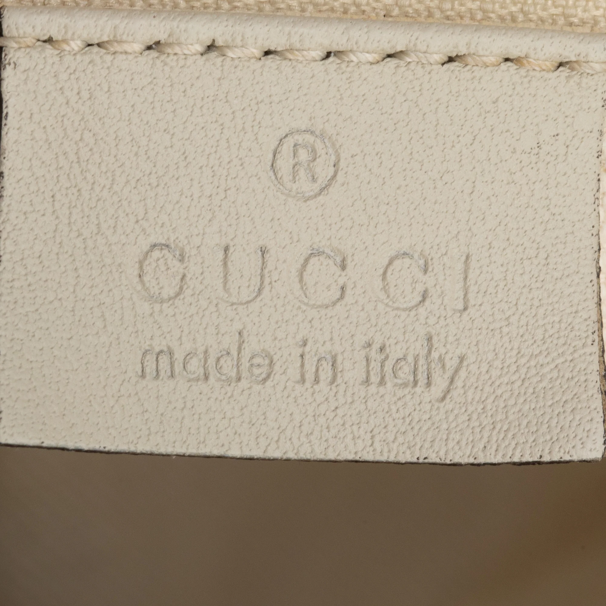 Gucci GG Canvas White Leather Trim Medium Sukey Tote - Image 7
