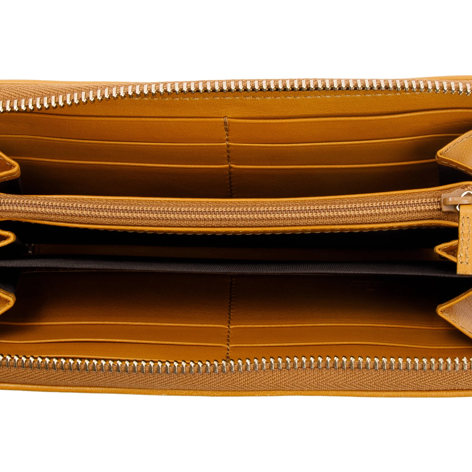 Gucci GG Canvas & Yellow Leather Sukey Zip Around Wallet - Image 7