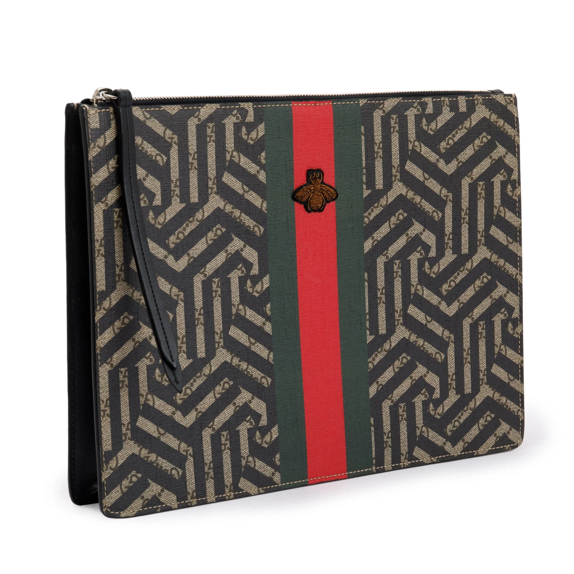 Gucci GG Supreme Caliedo Web Bee Large Crossbody Bag - Image 4