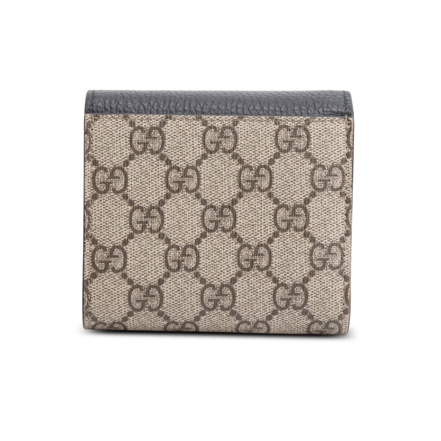 Gucci GG Supreme Canvas & Black Leather GG Marmont Wallet w/ Box - Image 4