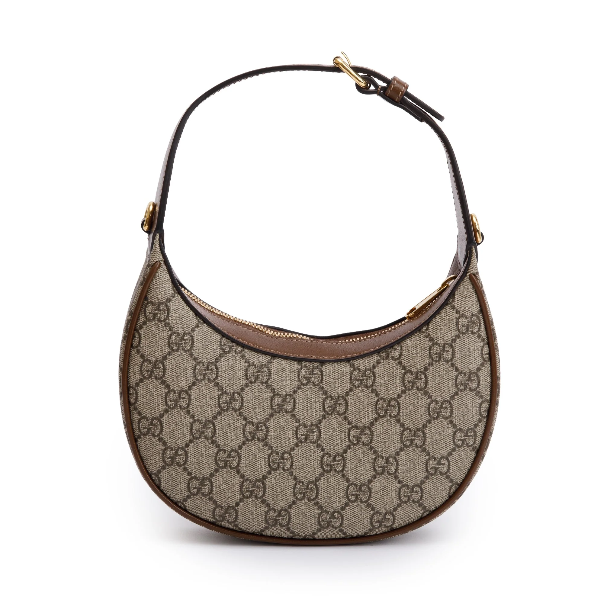 Gucci GG Supreme Interlocking G Half-Moon Shaped Mini Bag w/ Box - Image 6