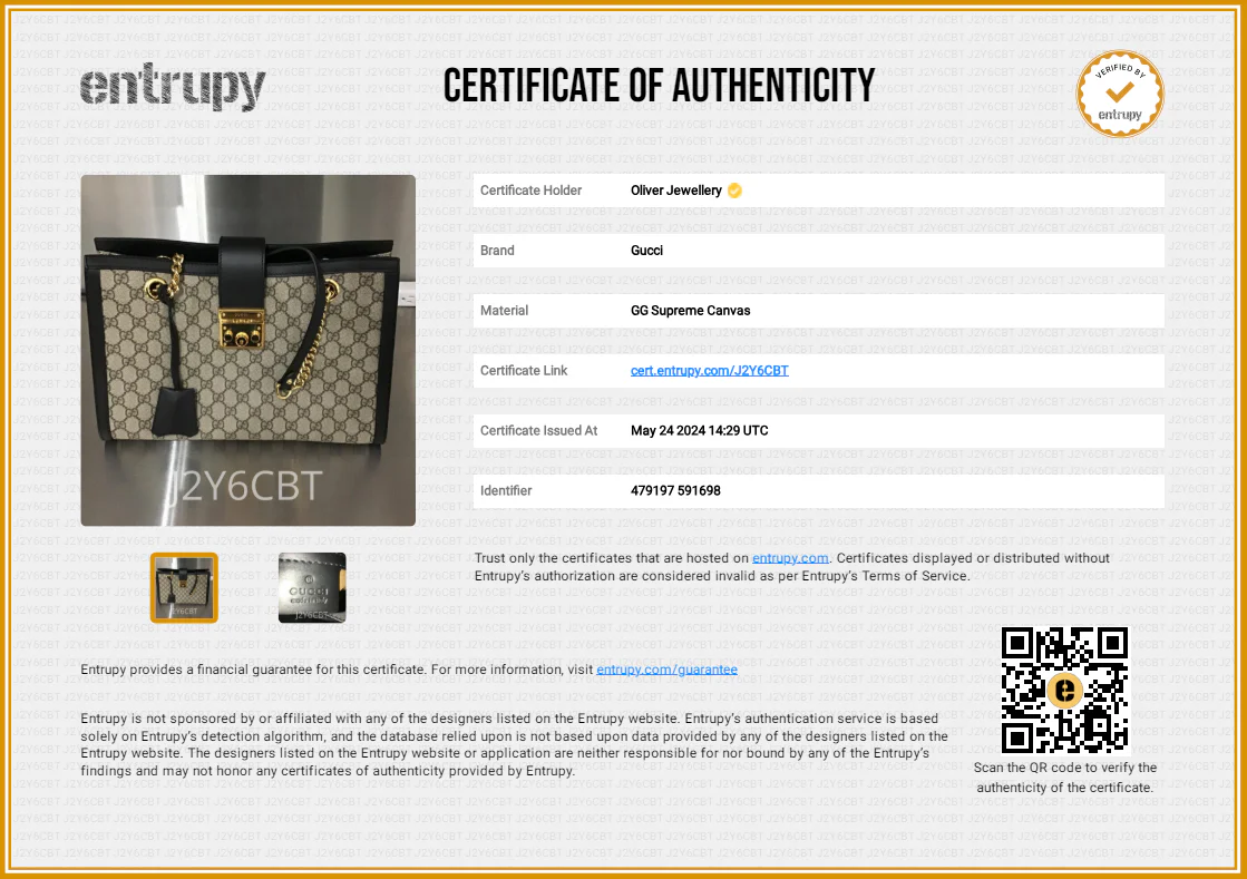 Gucci GG Supreme Medium Padlock Shoulder Bag - Image 9