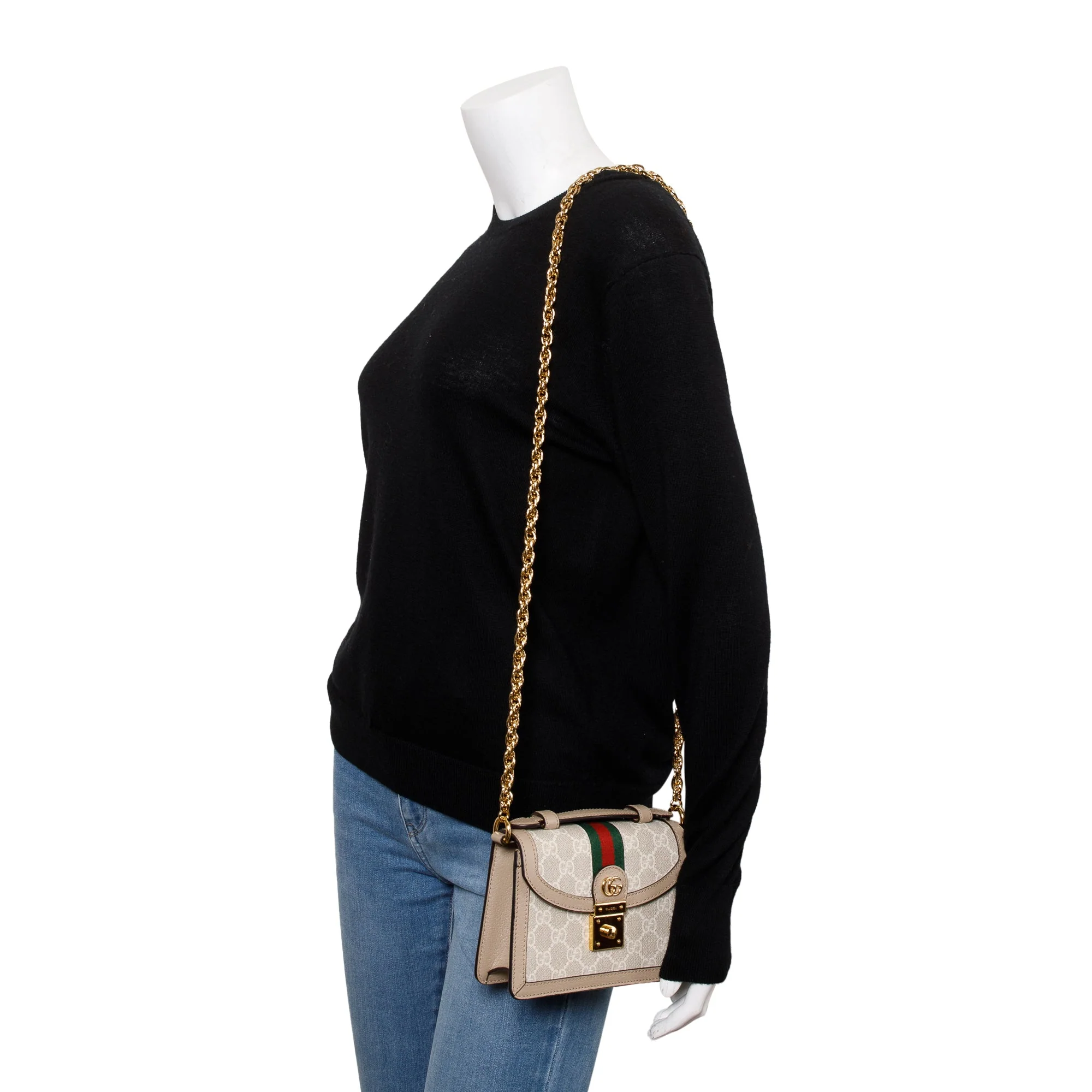 Gucci GG Supreme Mini Ophidia Shoulder Bag - Image 2