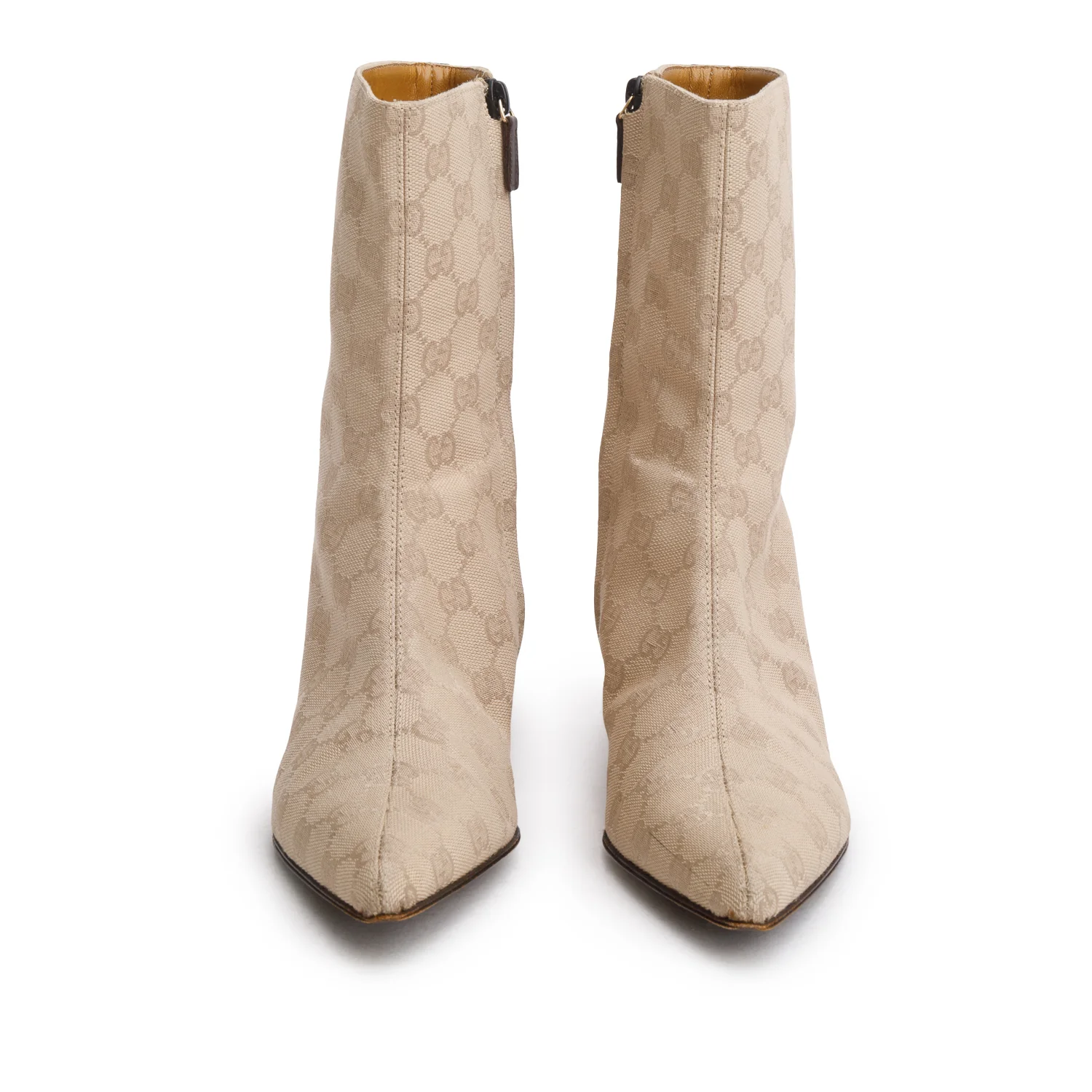 Gucci GG Supreme Monogram Ankle Boots, Women's Size 7