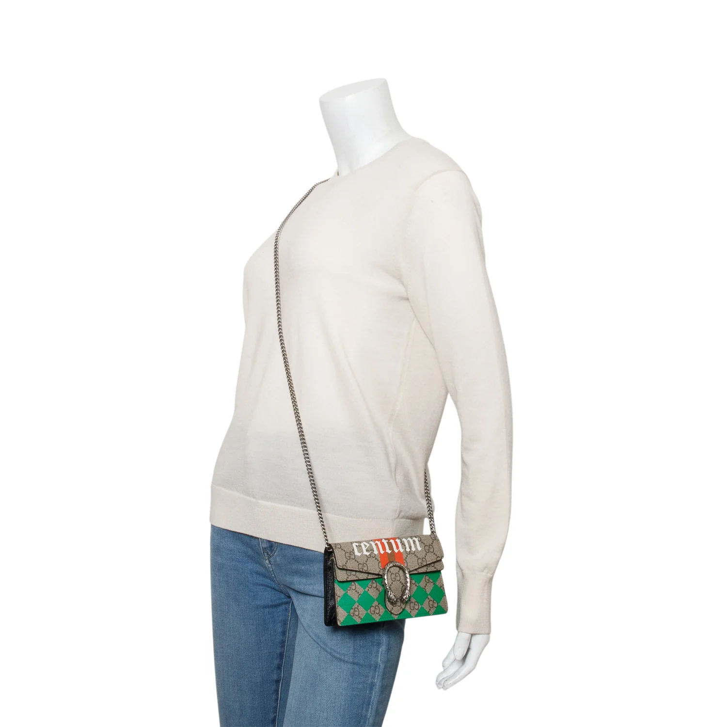 Gucci GG Supreme Monogram Centum Mini Dionysus Shoulder Bag - Image 2