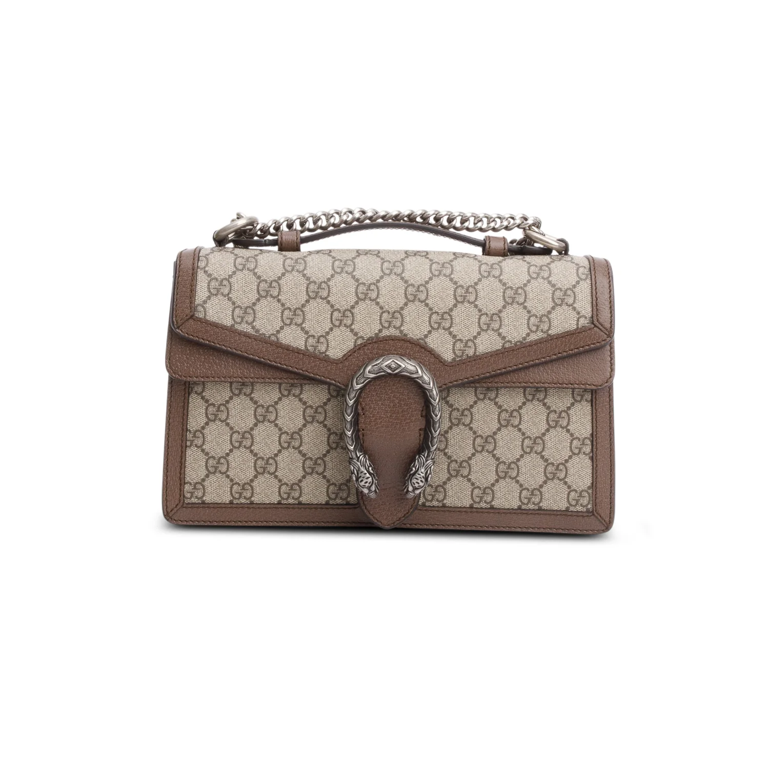 Gucci GG Supreme Monogram Textured Dollar Calfskin Top Handle Dionysus Bag w/ Box - Image 4