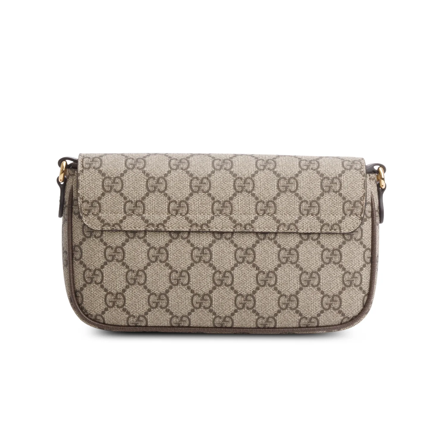 Gucci GG Supreme Monogram Textured Dollar Calfskin Web Ophidia Pochette w/ Box - Image 6