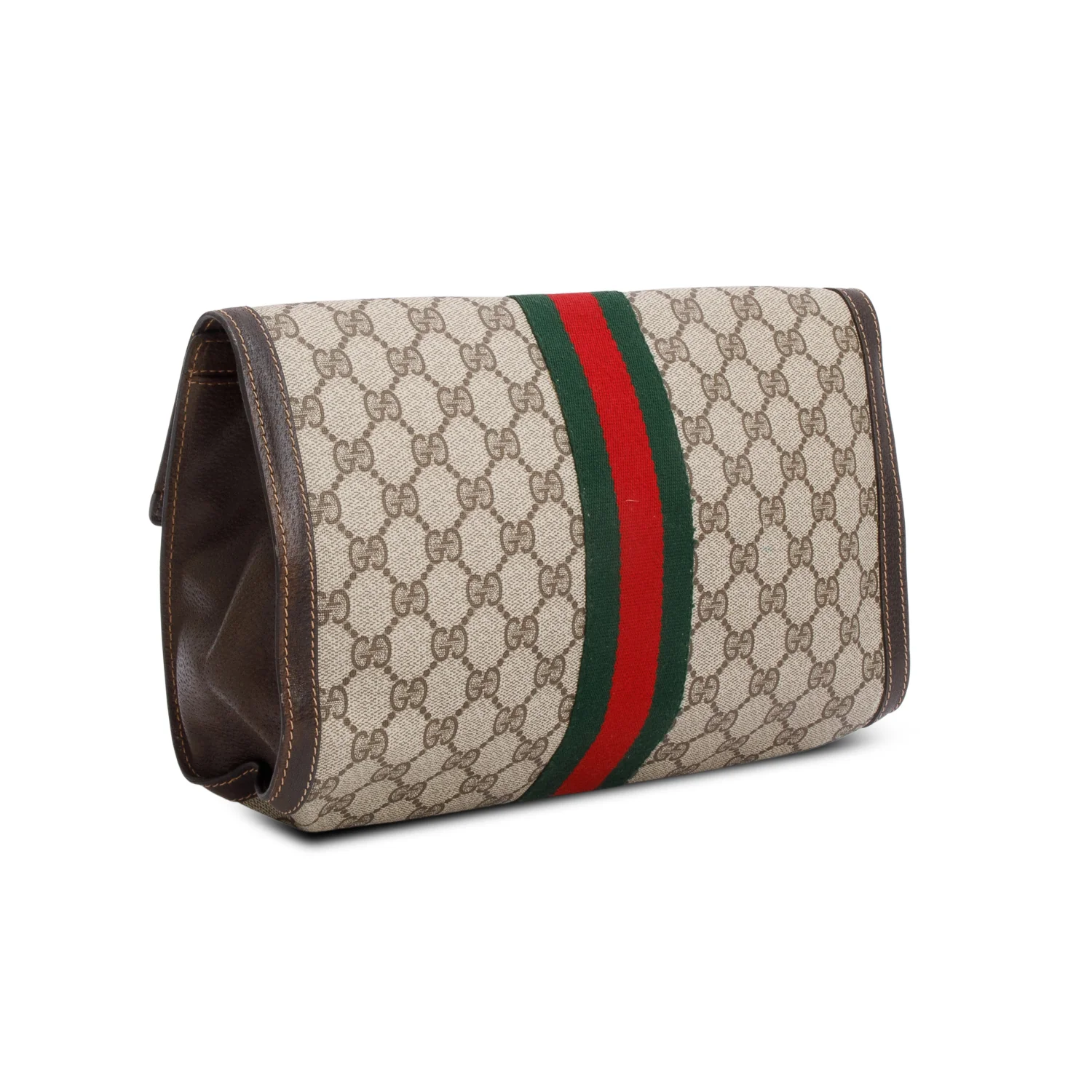 Gucci GG Supreme Monogram Web Sherry Line Clutch - Image 4
