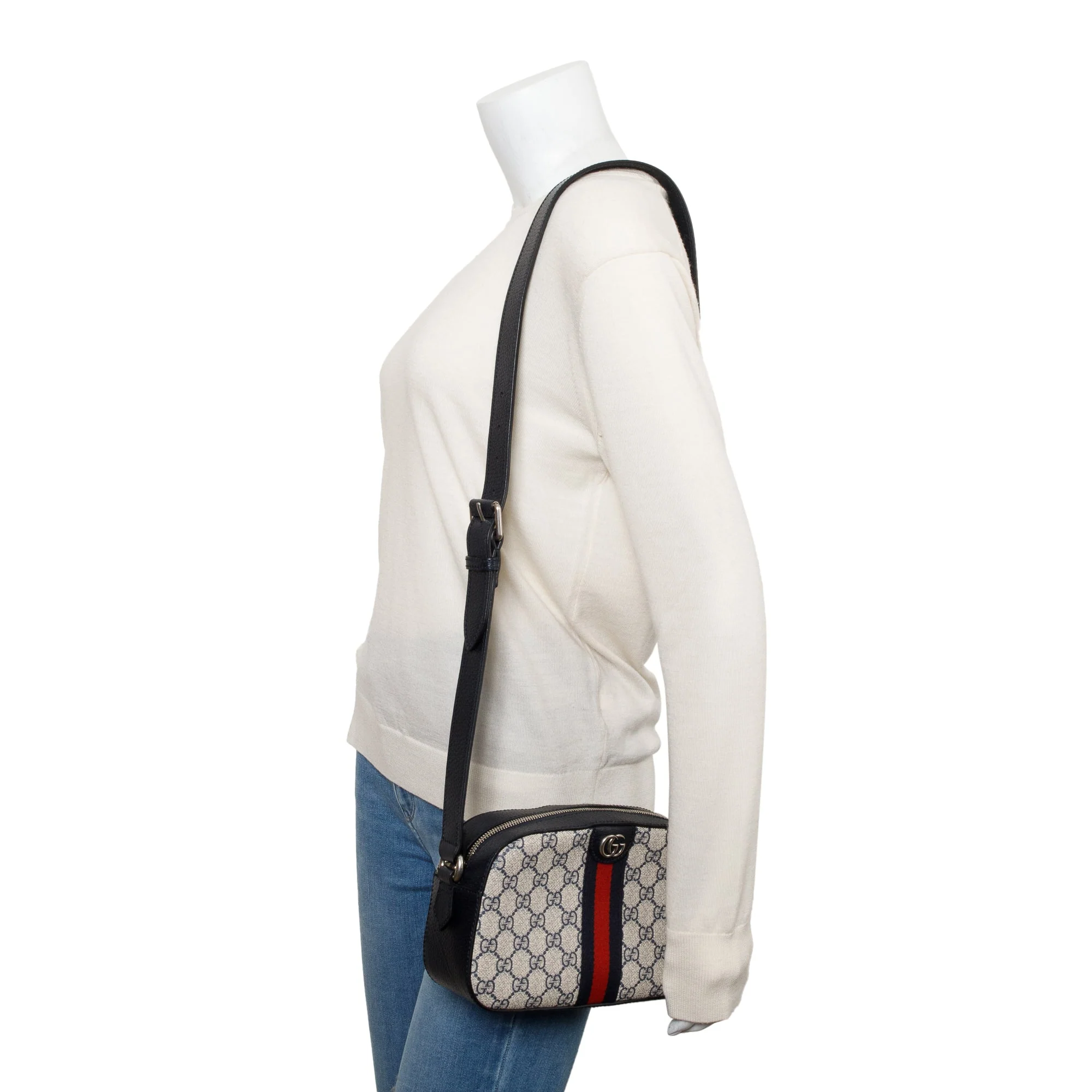 Gucci GG Supreme Ophidia Small Crossbody Bag w/ Box - Image 2