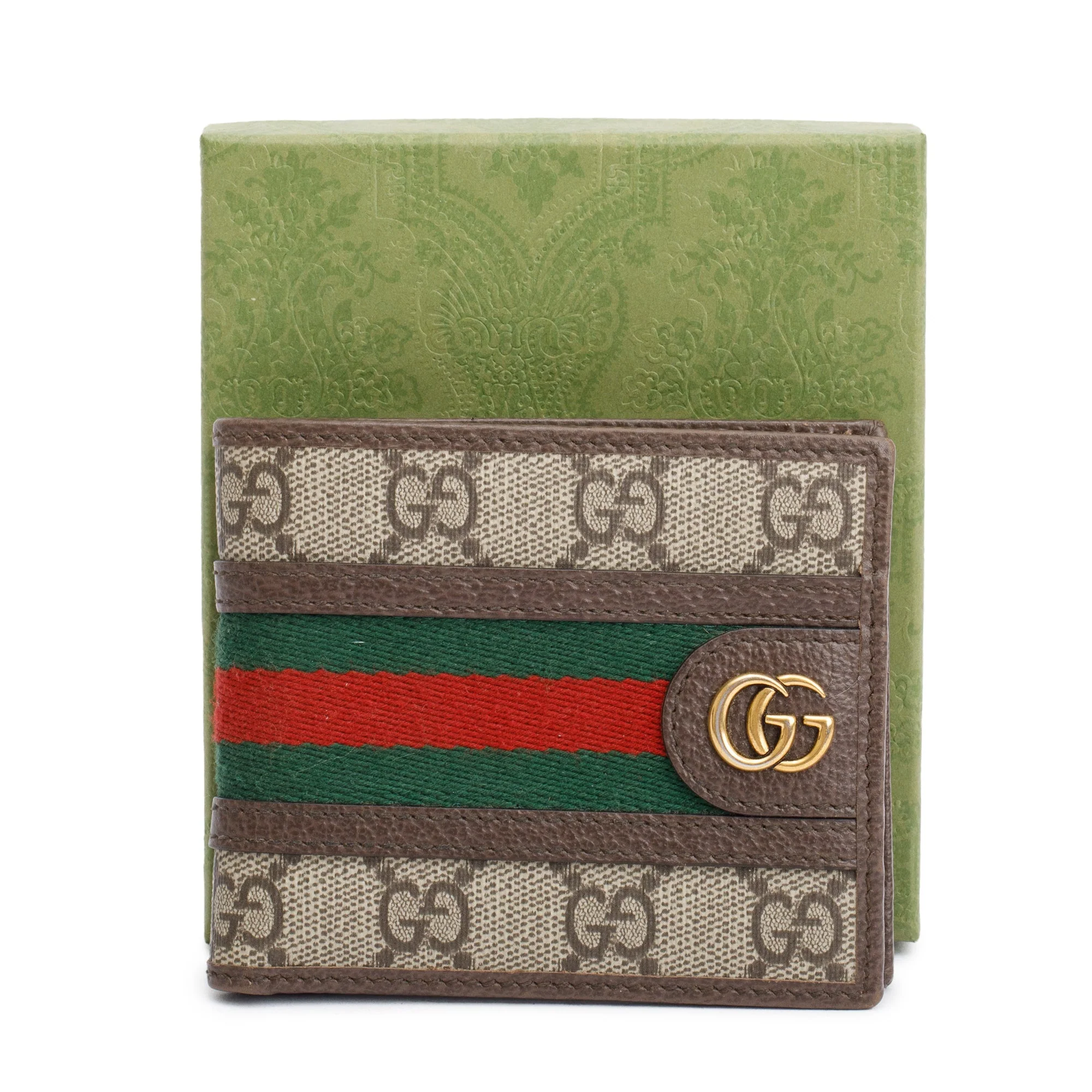 Gucci GG Supreme Ophidia Web Bi-Fold Wallet w/ Box - Image 2
