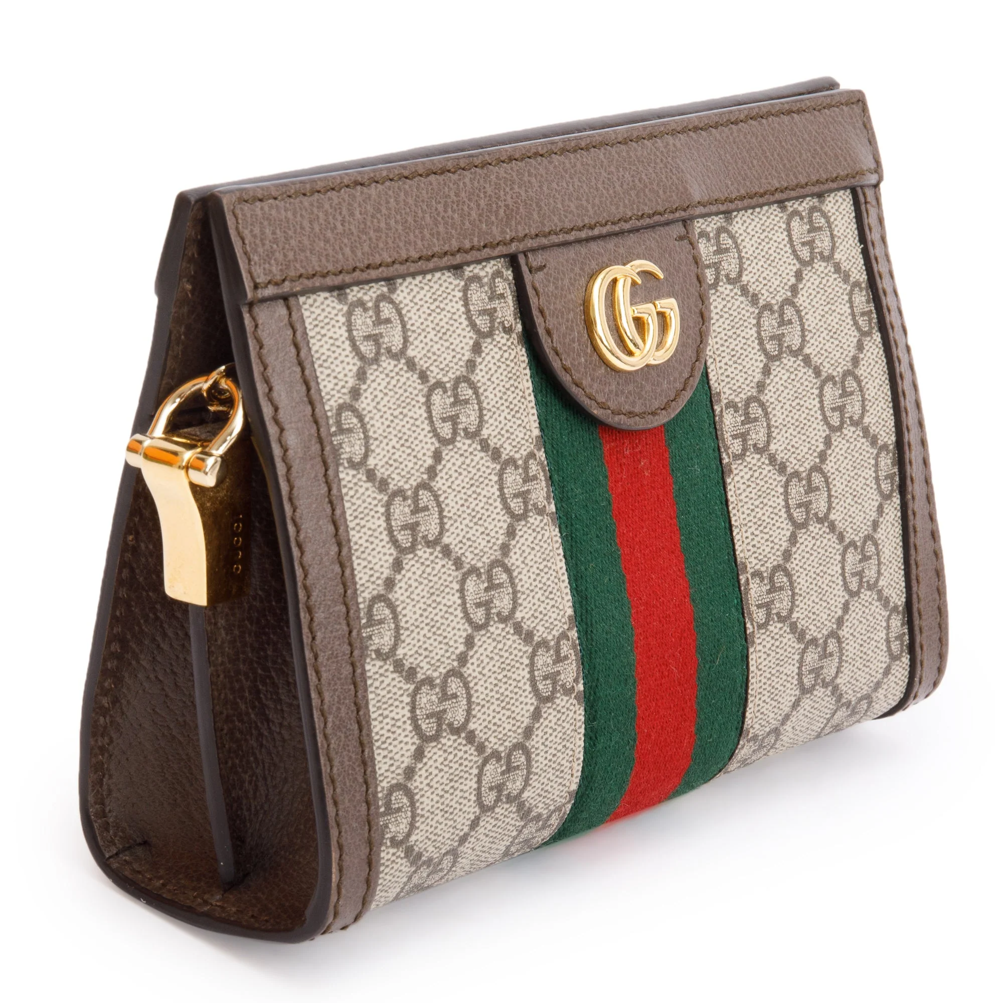 Gucci GG Supreme Ophidia Web Mini Chain Shoulder Bag w/ Box & Receipt - Image 5