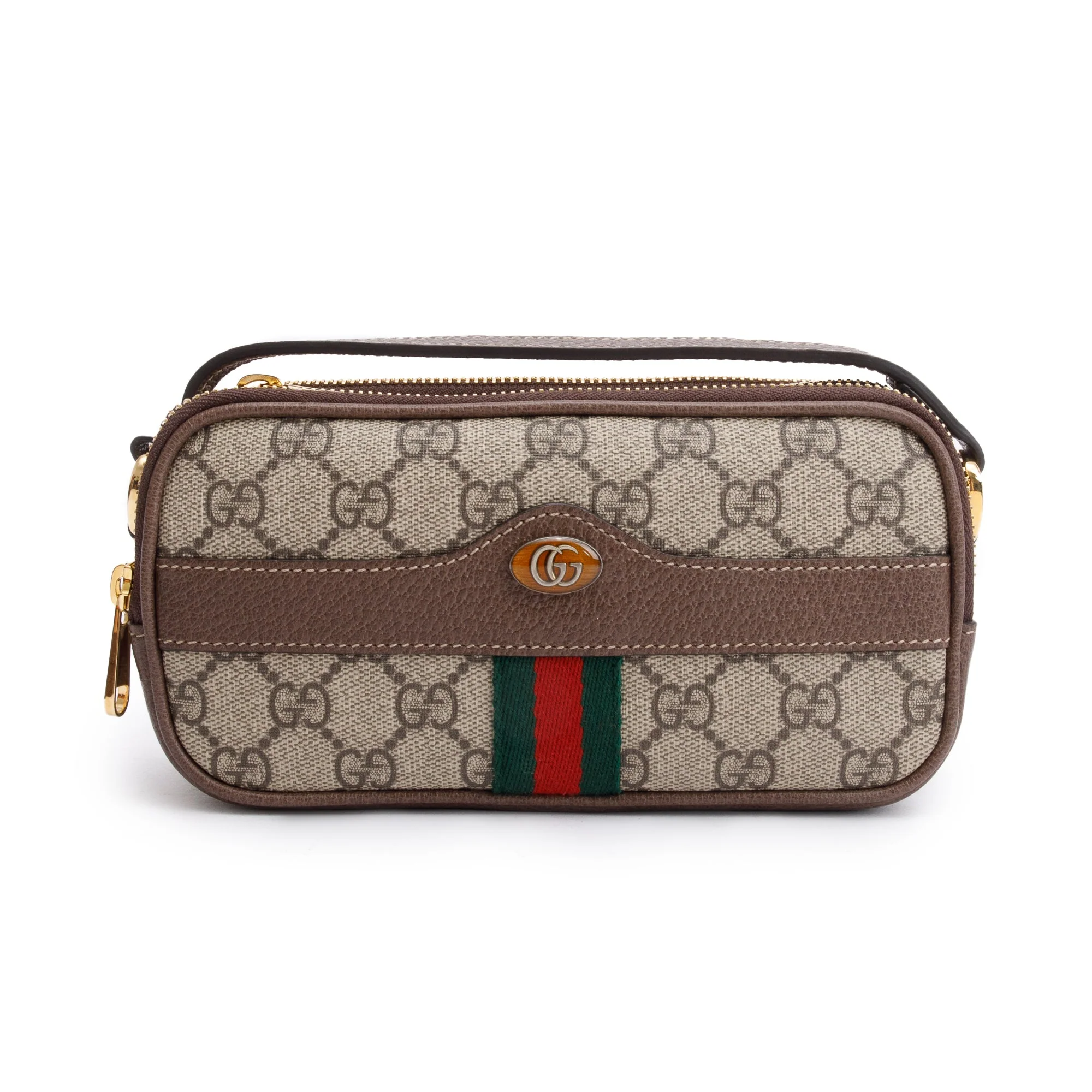 Gucci GG Supreme Ophidia Web Mini Crossbody Bag w/ Box - Image 5