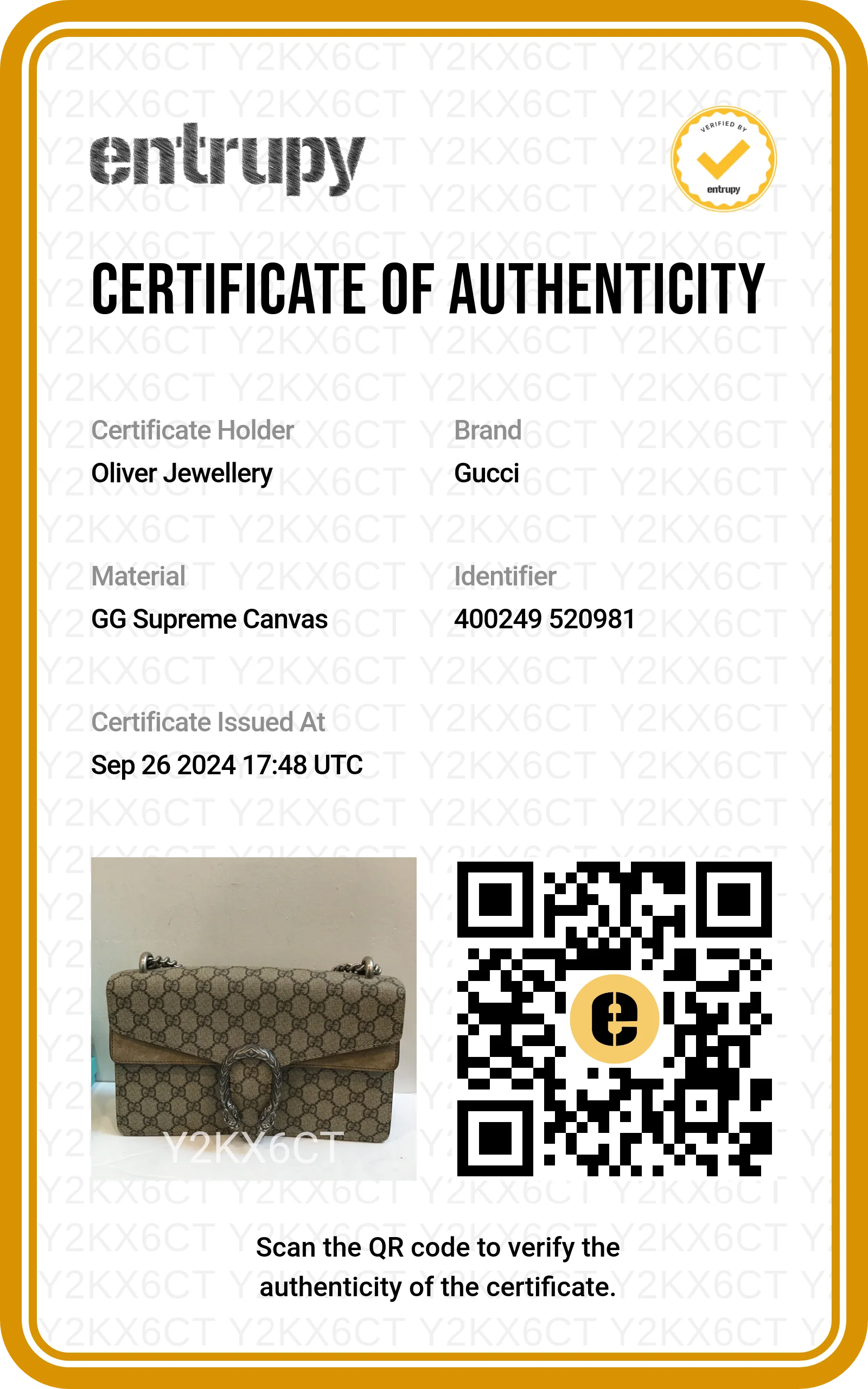 Gucci GG Supreme Small Dionysus Shoulder Bag - Image 11