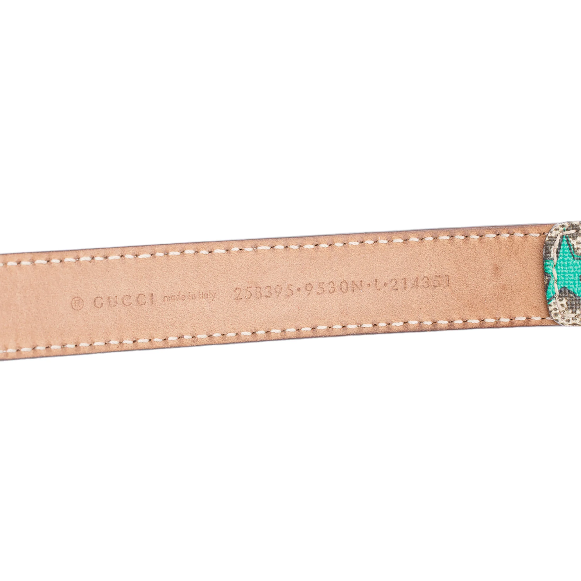 Gucci GG Supreme Star Print Interlocking G Buckle Children's Belt w/ Box - Image 3