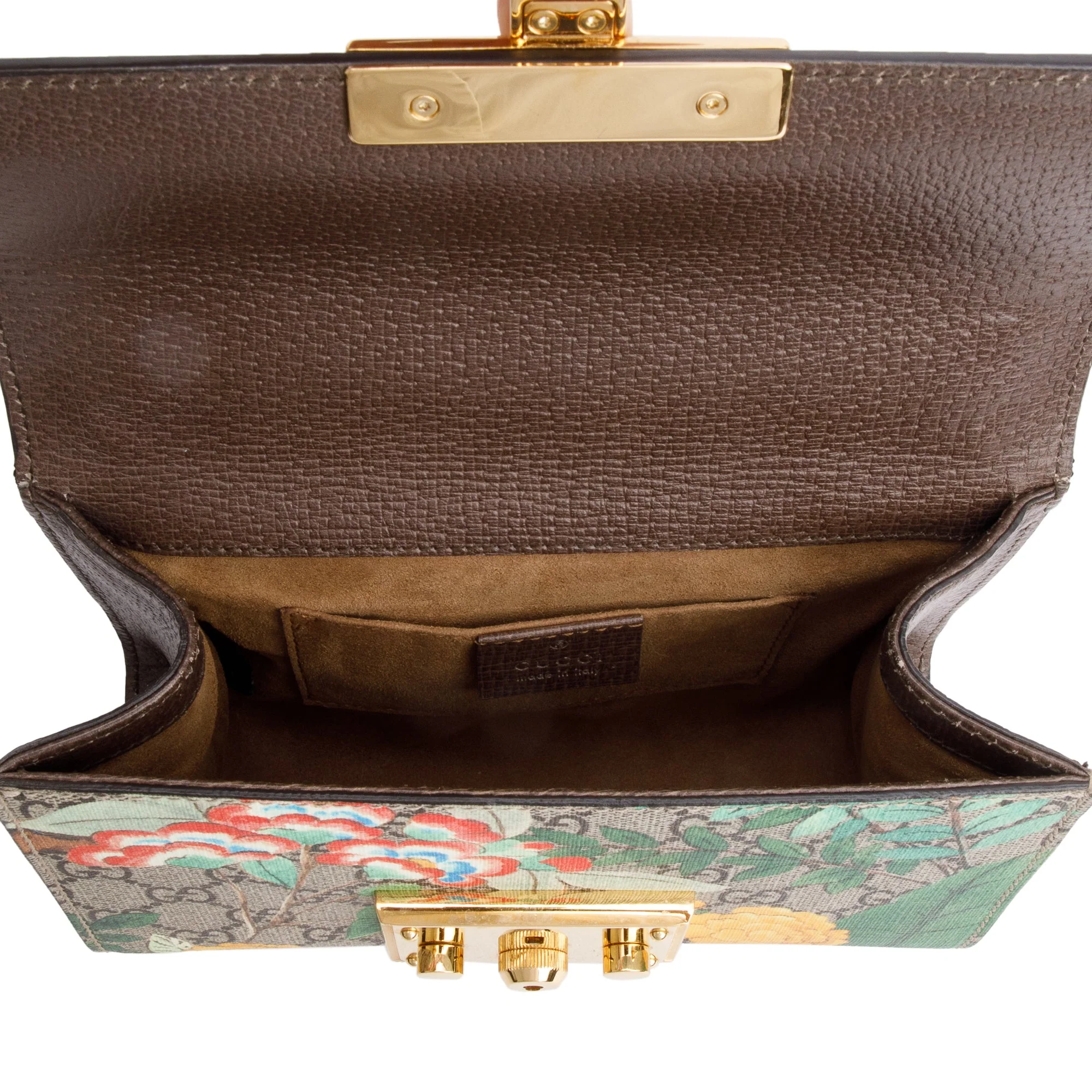 Gucci GG Supreme Tian Small Padlock Chain Shoulder Bag - Image 7