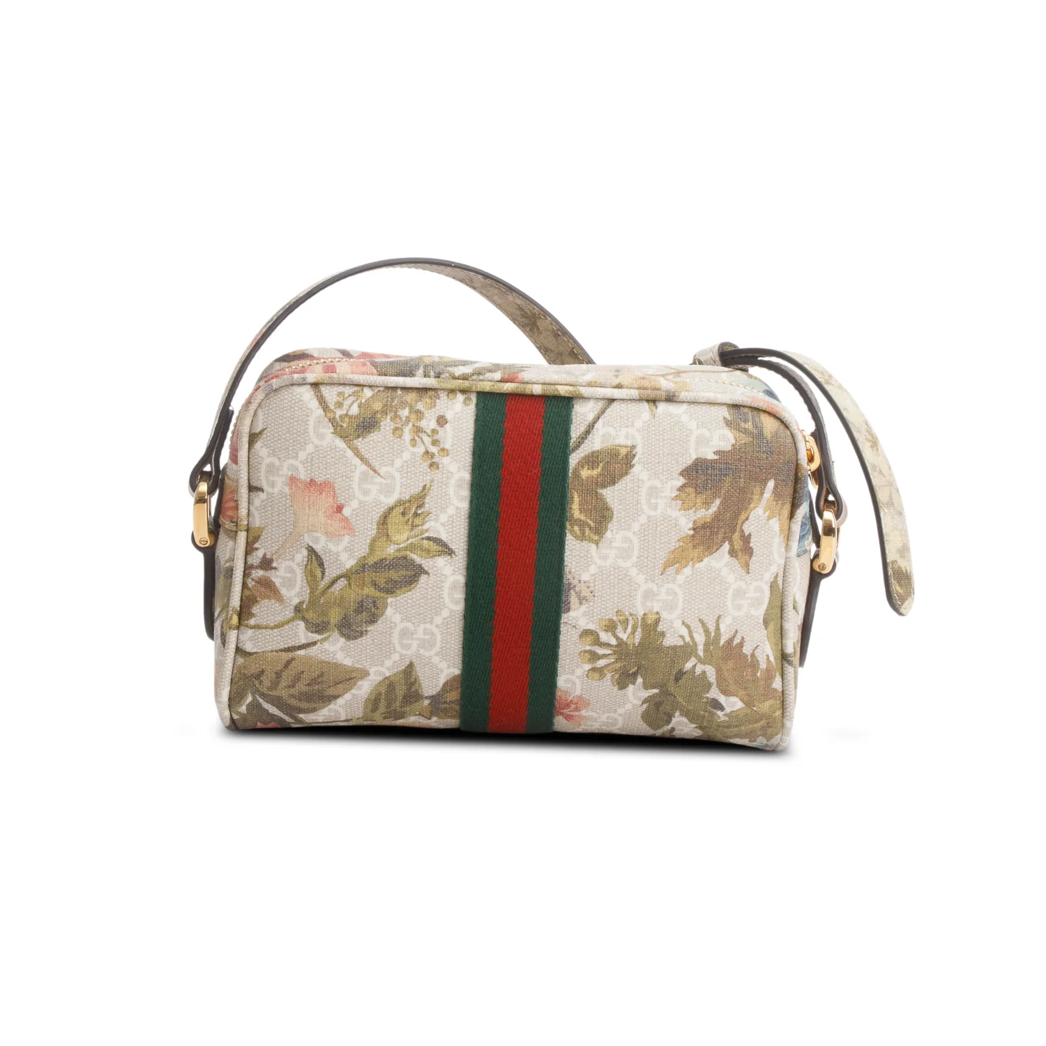 Gucci GG Supreme Web Floral Mini Ophidia Crossbody Bag - Image 5