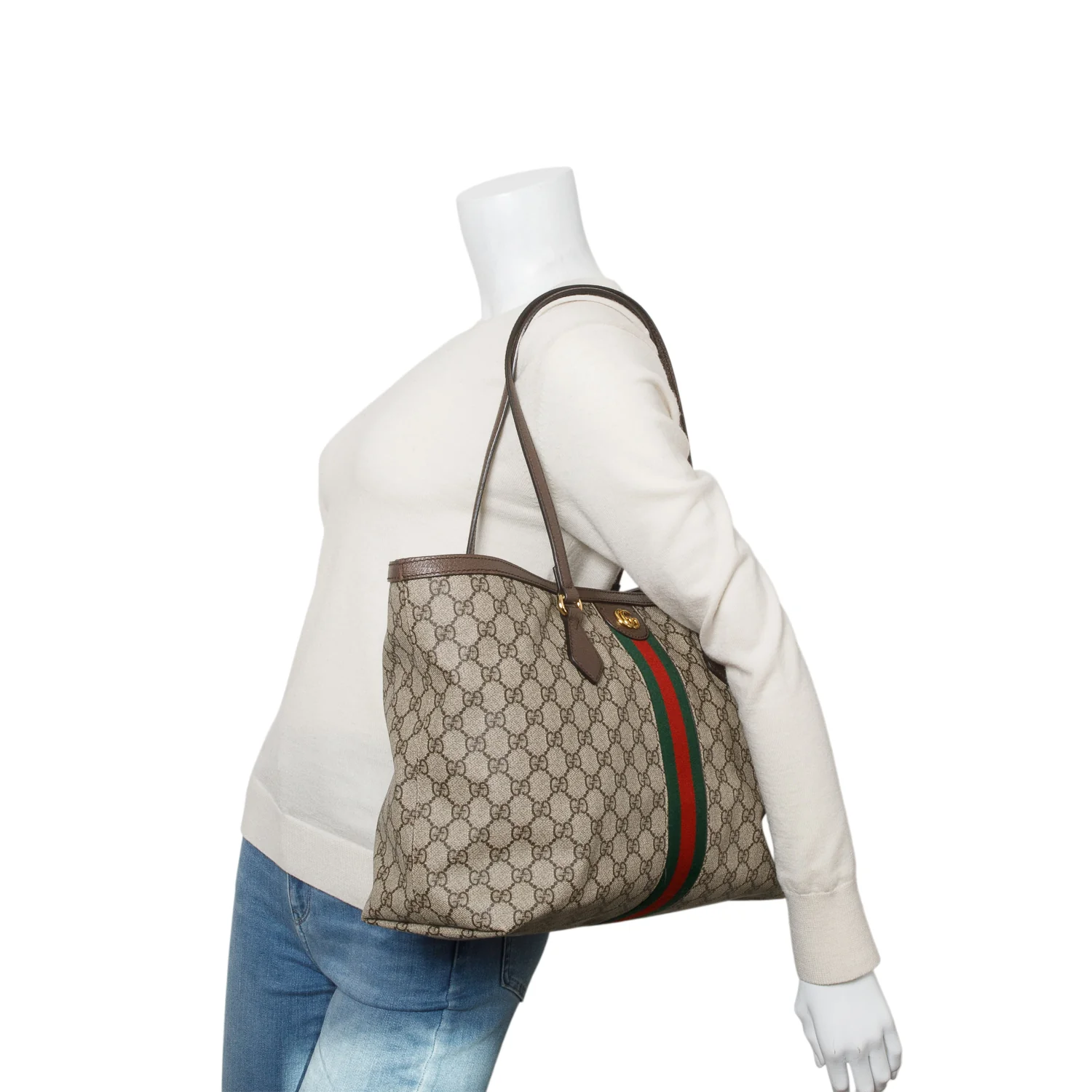 Gucci GG Supreme Web Ophidia GG Large Tote - Image 2