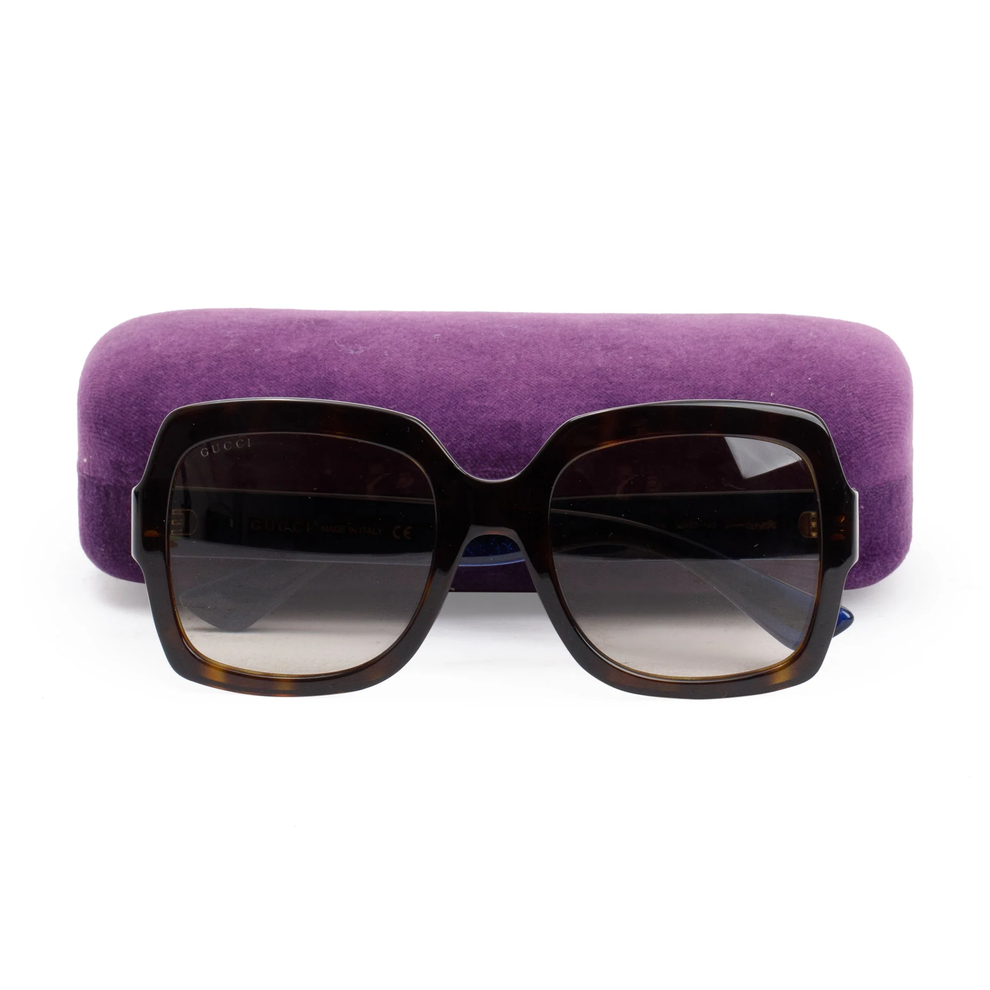Gucci GG0036S GG Web Oversize Sunglasses w/ Case - Image 2