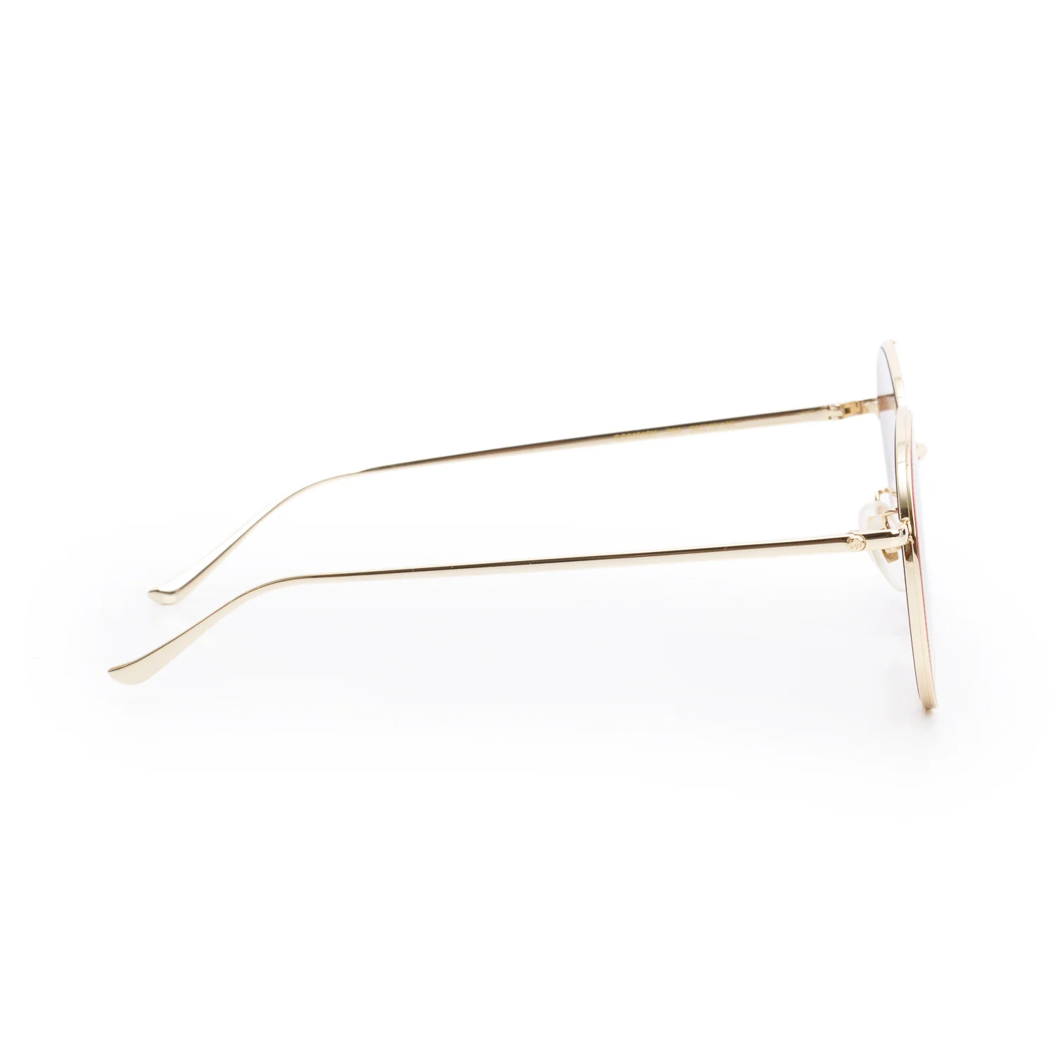 Gucci GG0401SK Gold Tone Metal Round Sunglasses w/ Case - Image 3