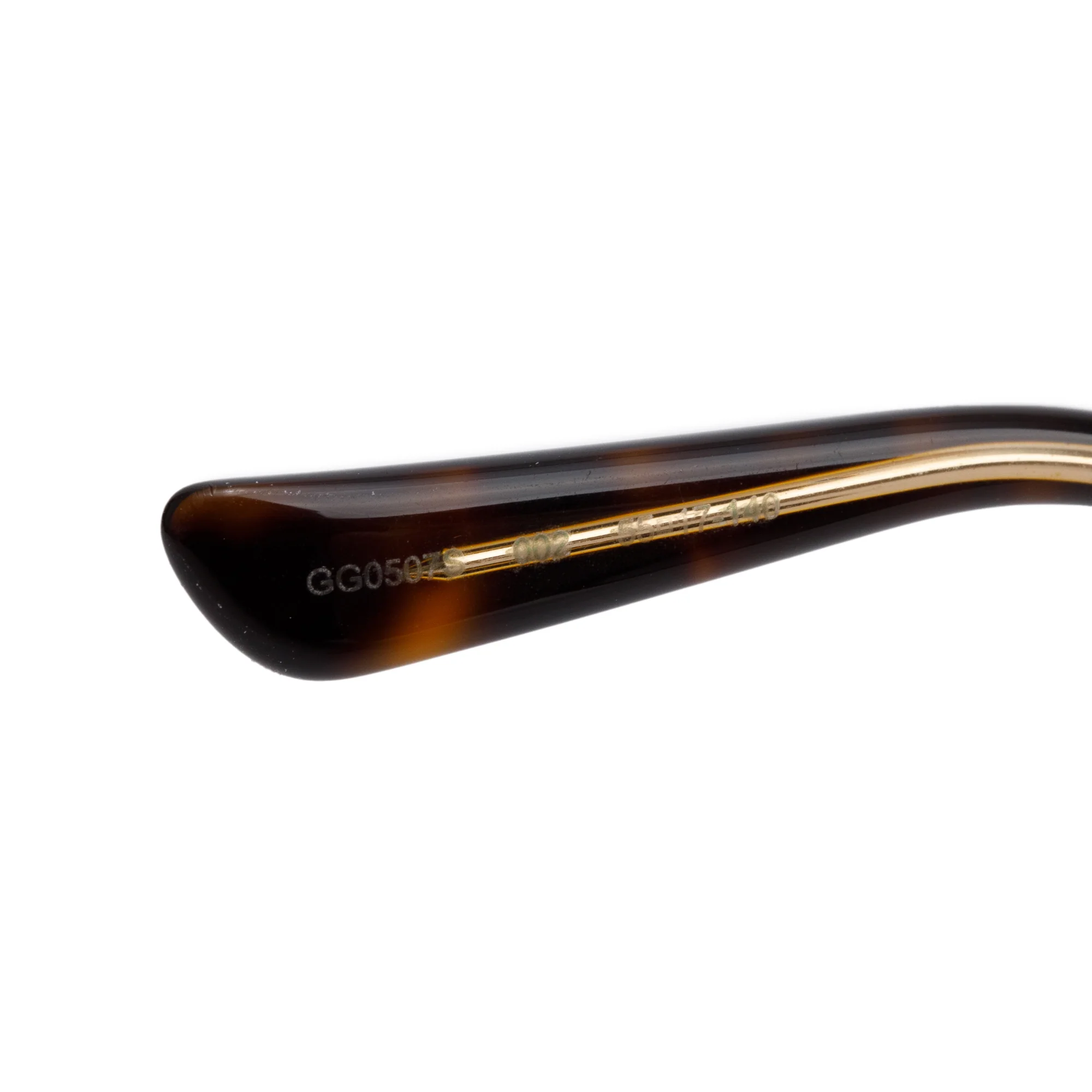 Gucci GG0507S Brown Havana Acetate Round Sunglasses w/ Case - Image 4
