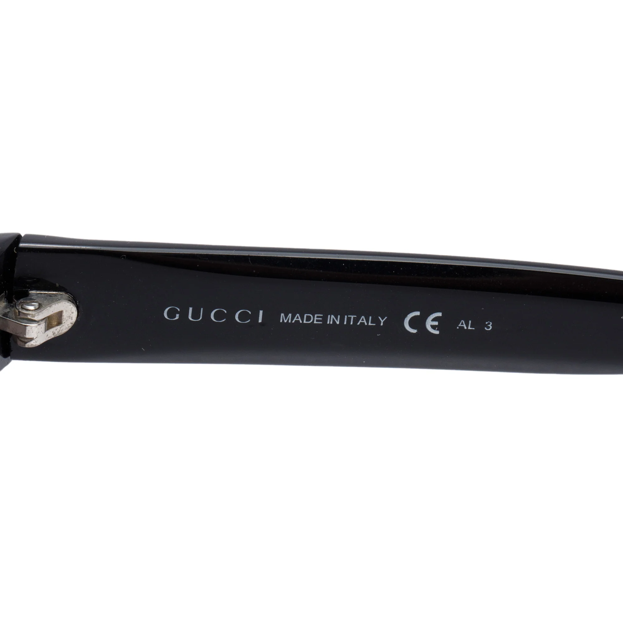 Gucci GG1000/S Black Diamantissima Acetate Square Sunglasses w/ Case - Image 5