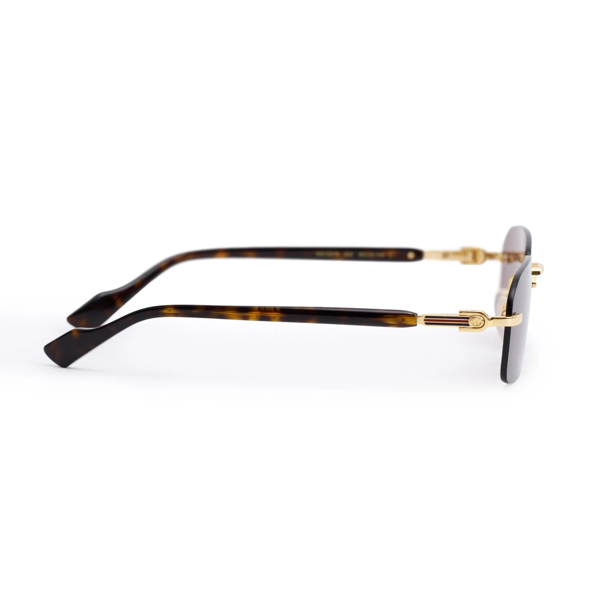 Gucci GG1221S Rectangular Rimless Sunglasses w/ Case - Image 3