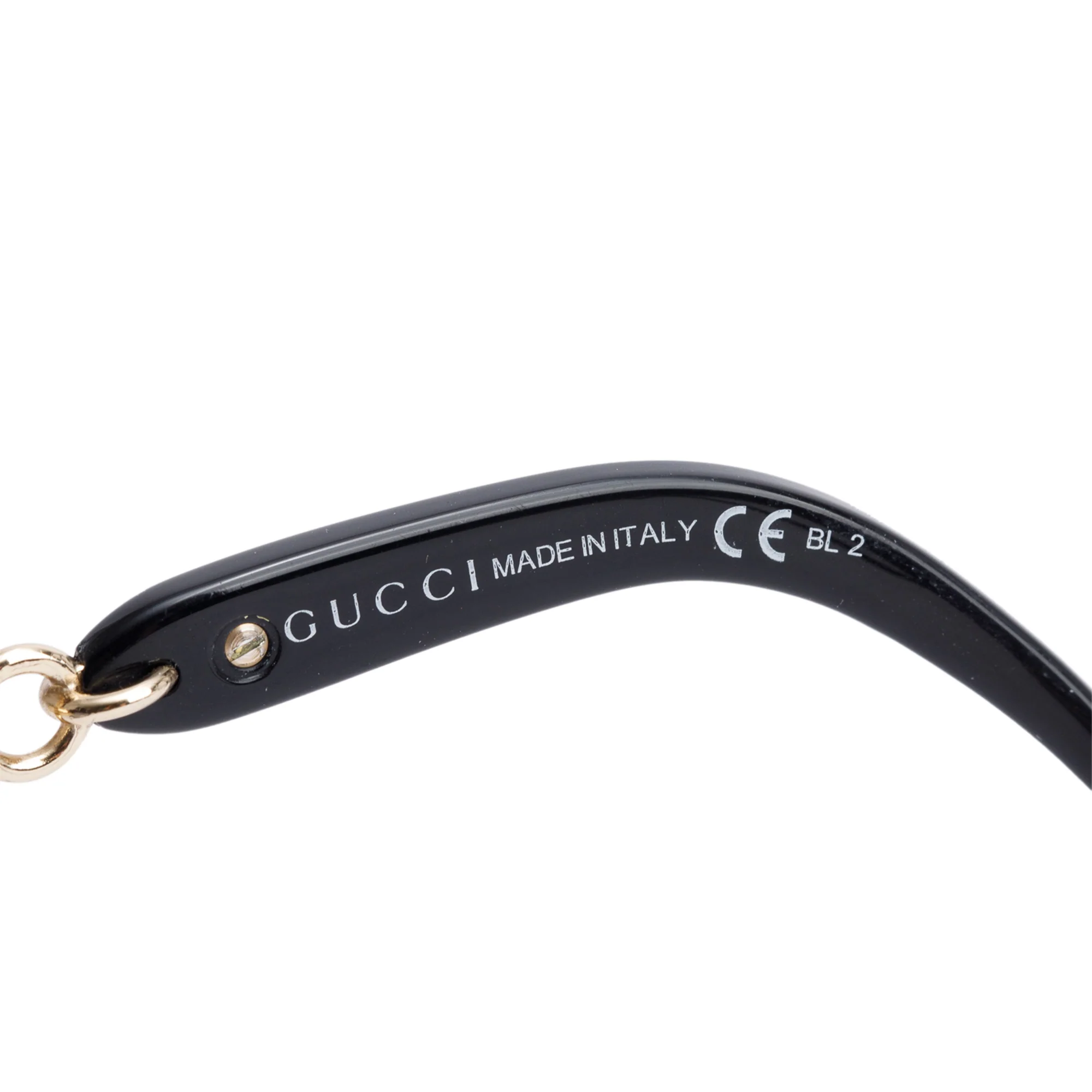 Gucci GG3584/N/S Black Acetate Crystal Marina Chai Accent Oversize Square Sunglasses w/ Case - Image 5