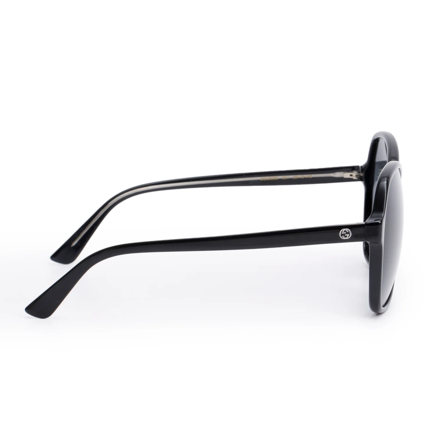 Gucci GG509S Black Acetate GG Square Sunglasses w/ Case - Image 3