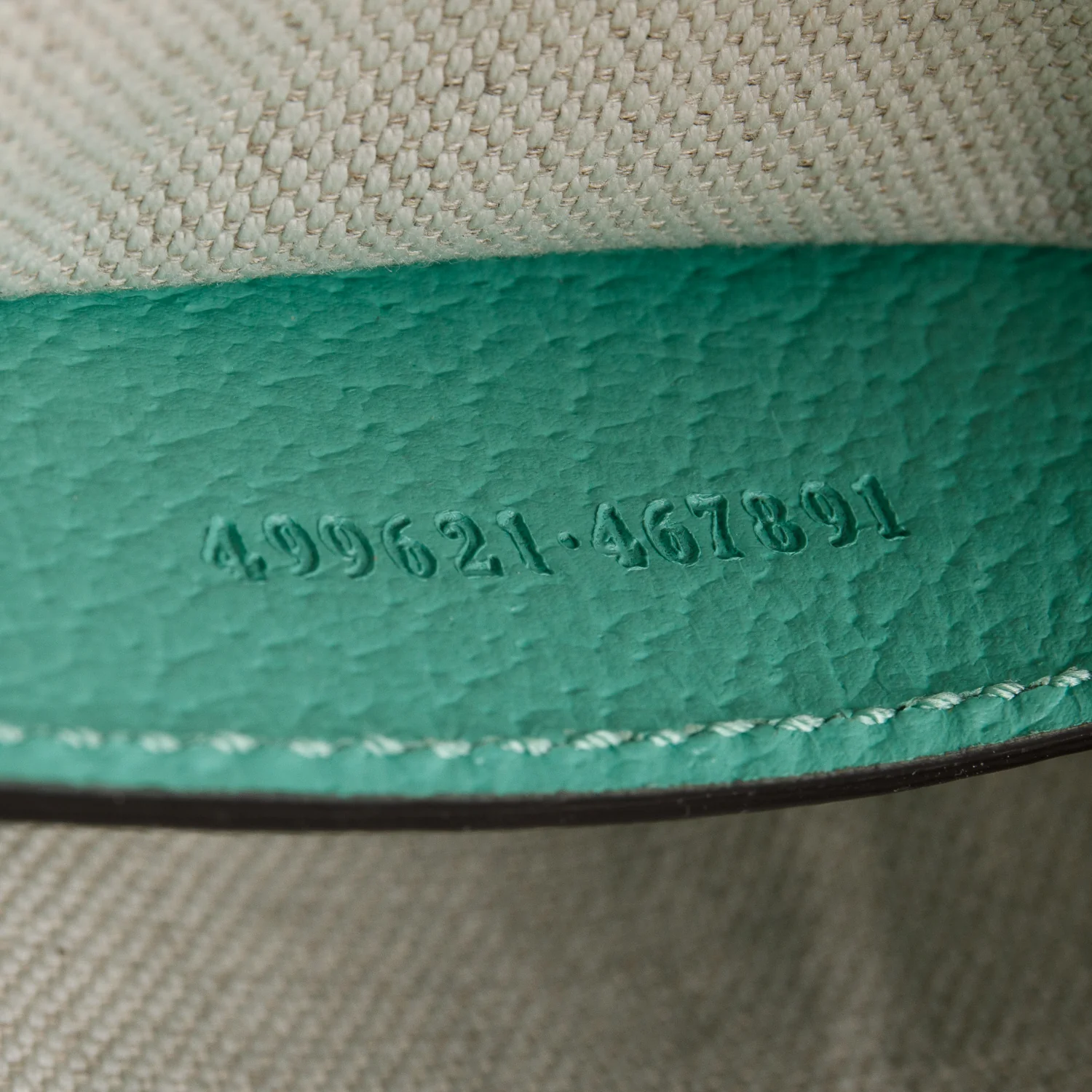 Gucci Green Calfskin Leather Trim Jumbo GG Canvas Small Ophidia Dome Crossbody Bag - Image 10