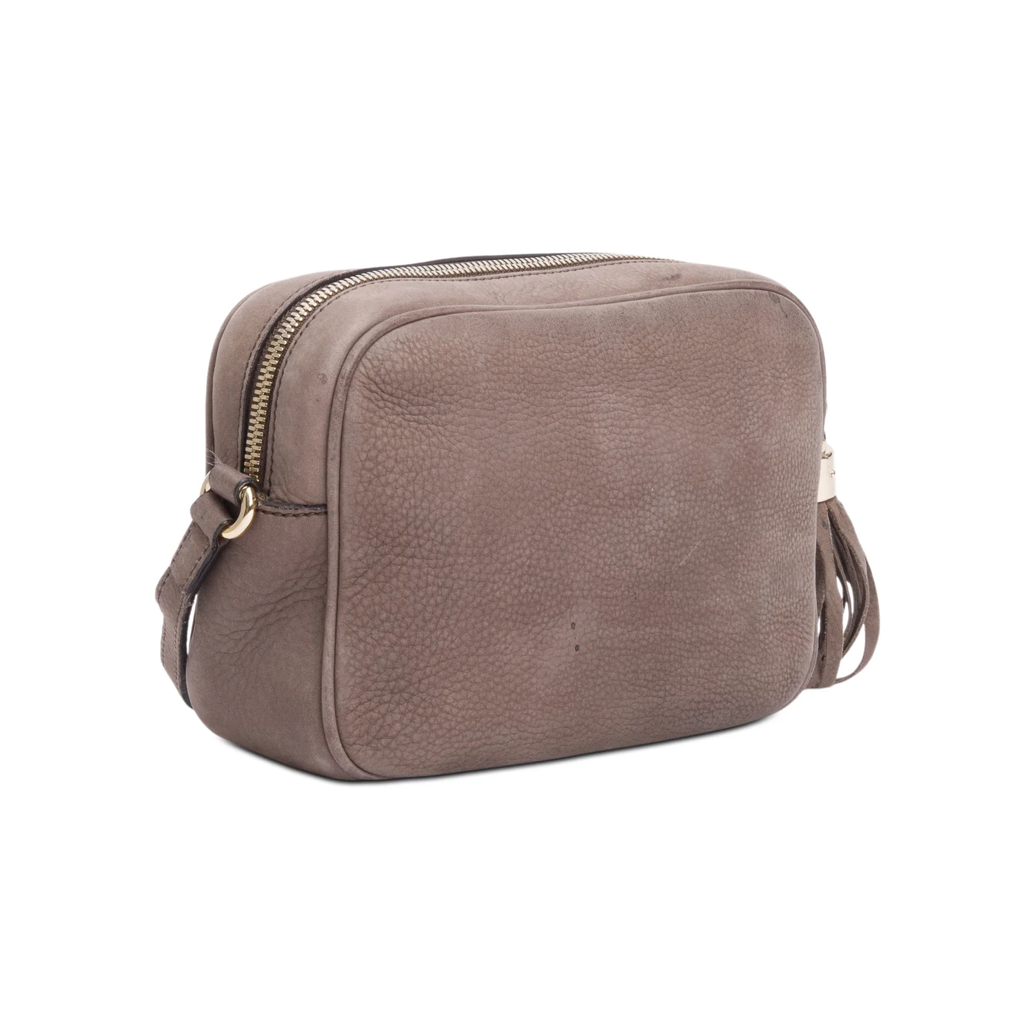Gucci Grey Suede Small Soho Disco Bag - Image 6