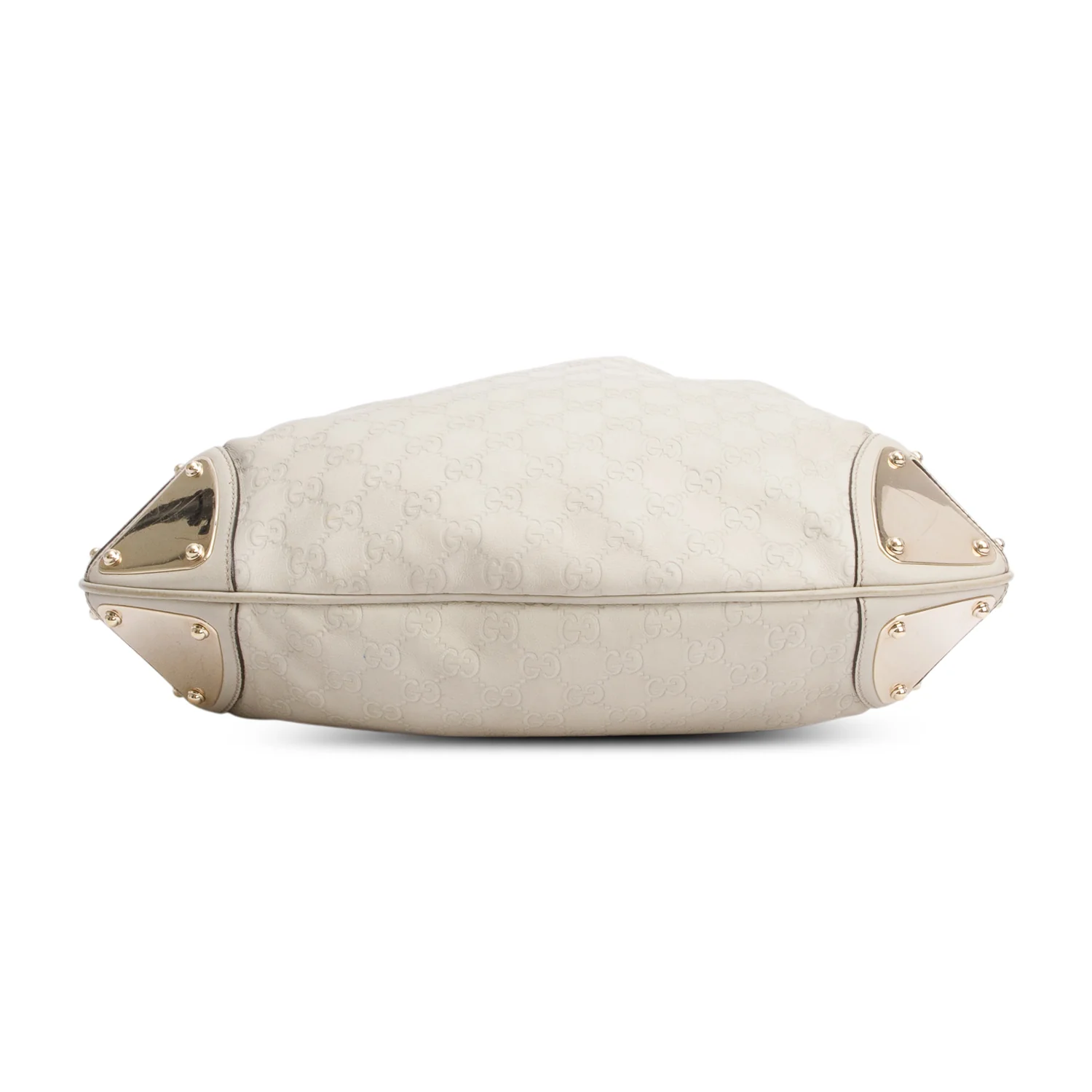 Gucci Ivory Guccissima Leather Medium Bamboo Indy Tassel Hobo w/ Strap - Image 7