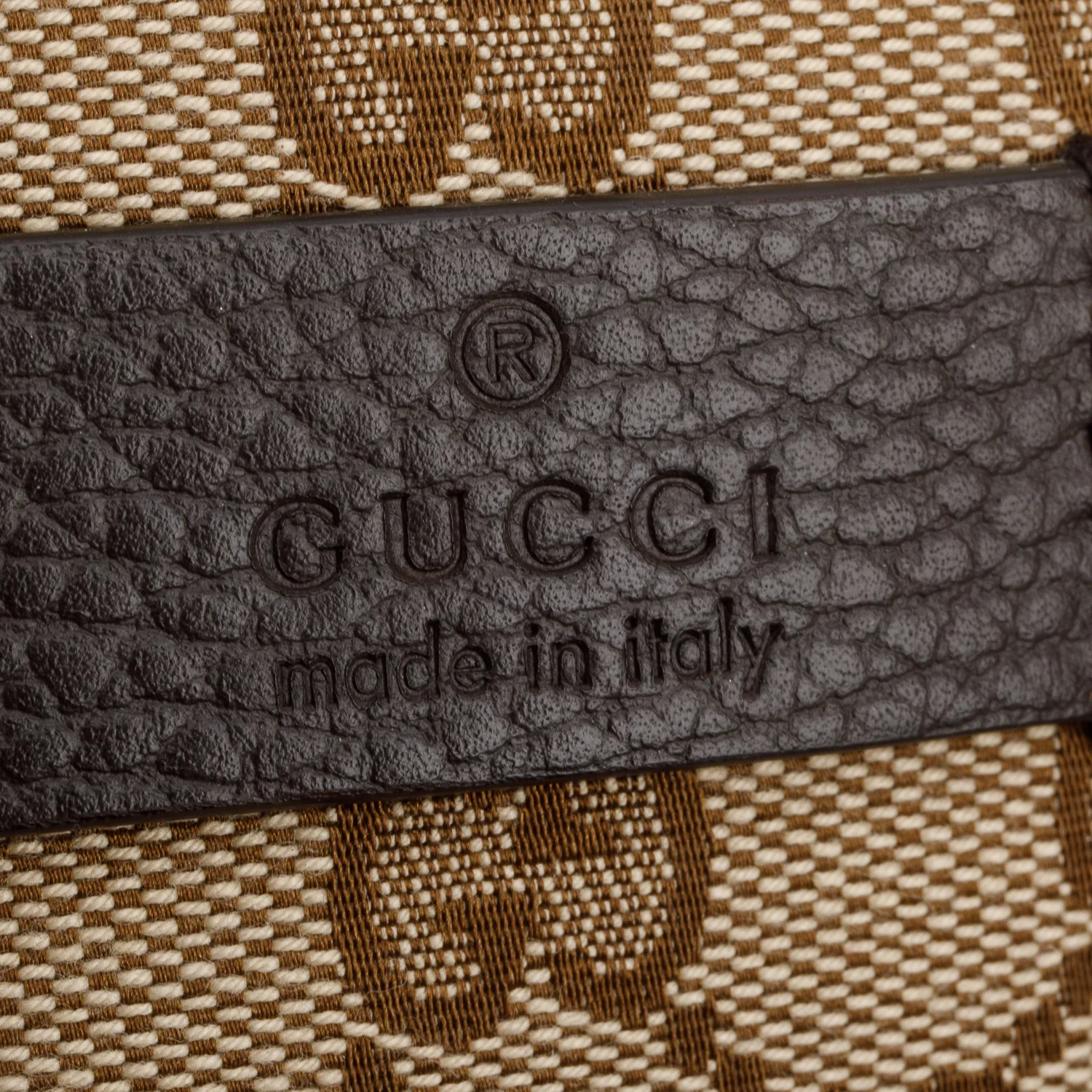 Gucci Monogram Dollar Calfskin Boston Duffle Bag w/ Strap - Image 9